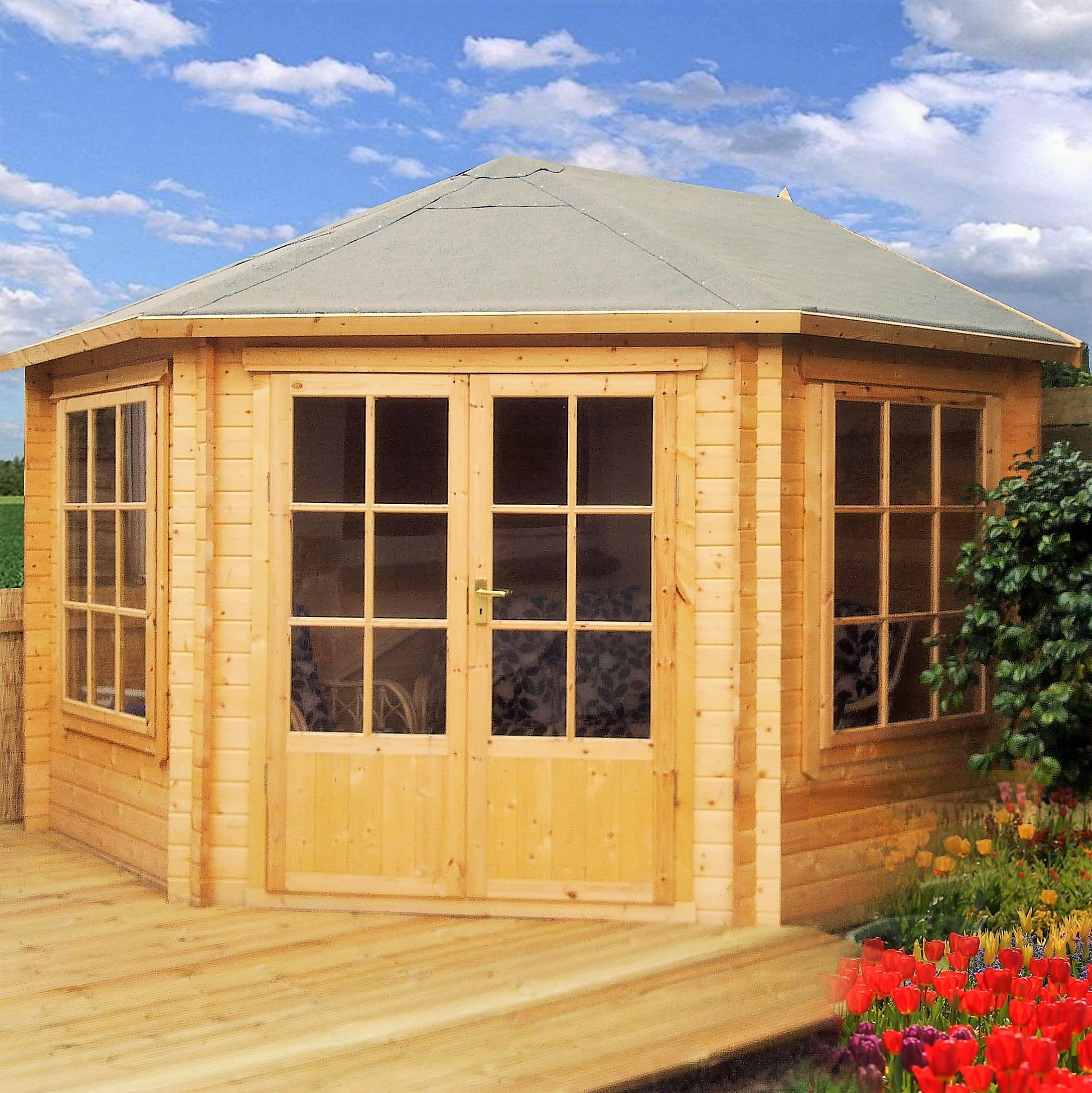 Pressure Treated Log Cabins