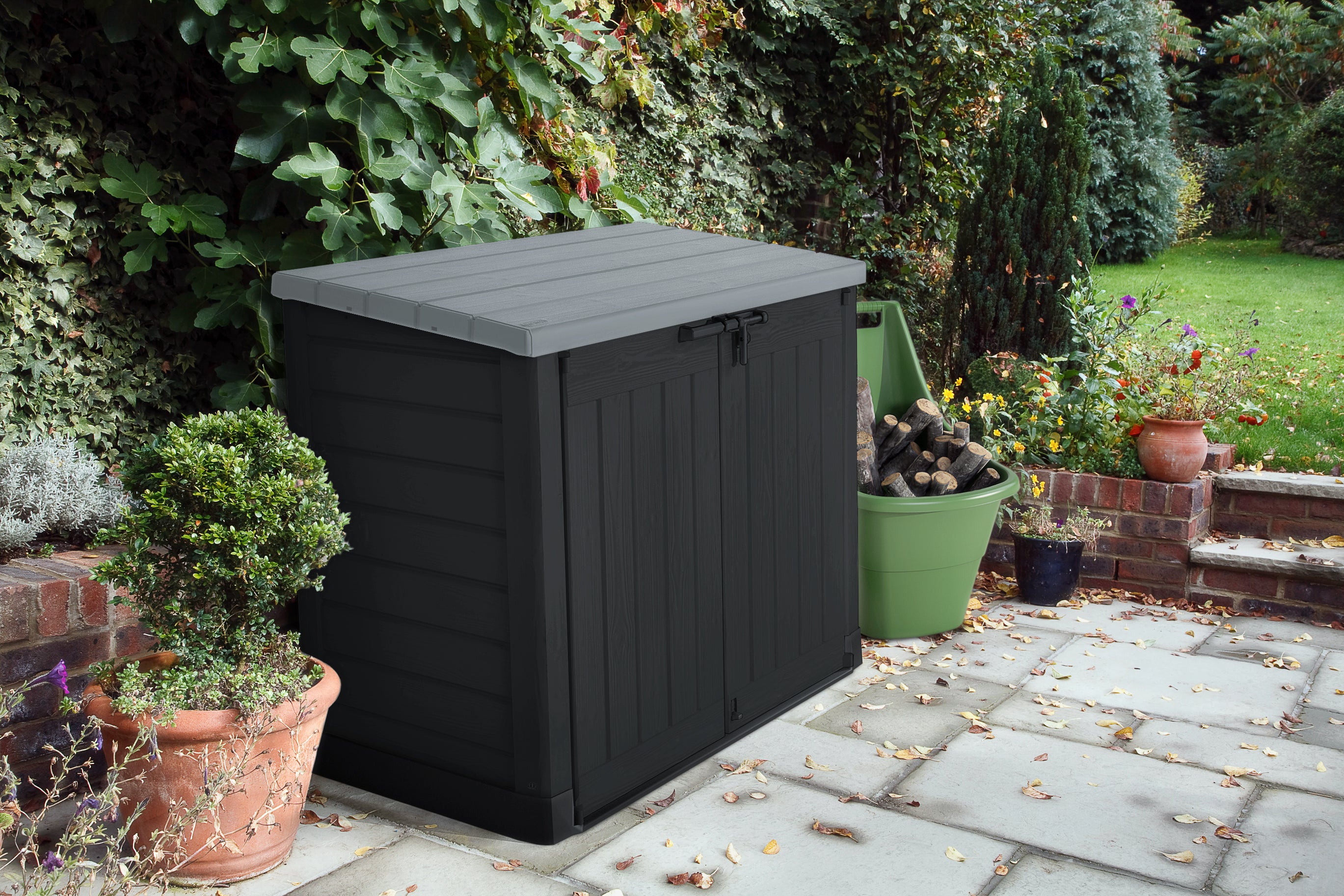 Norfolk Leisure Hideaway Garden Storage Box - Grey