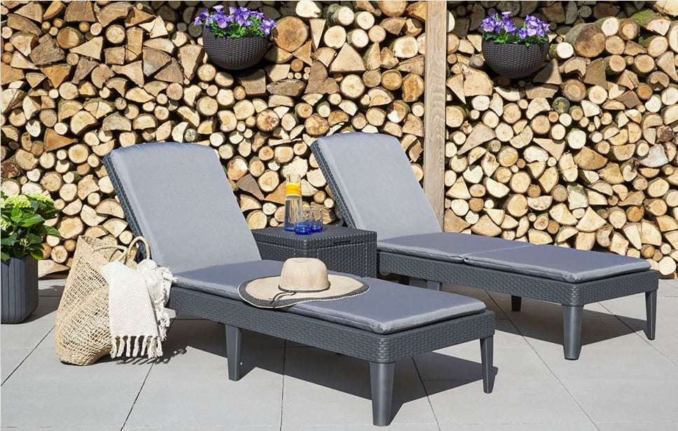 Norfolk Leisure Jaipur Lounger 2 Pack with Ice Cube