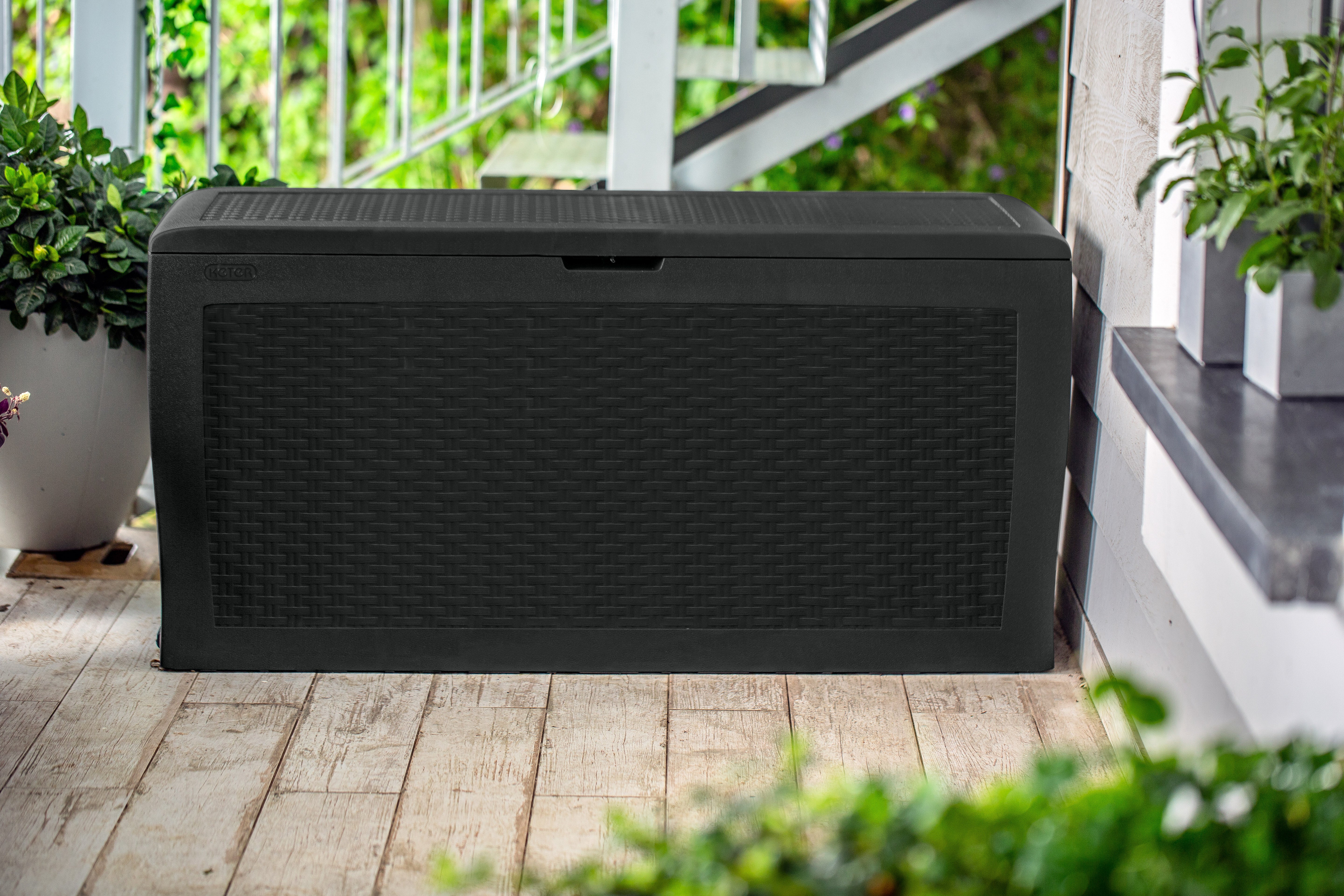 Norfolk Leisure Samoa 270 Litre Garden Storage Box - Grey
