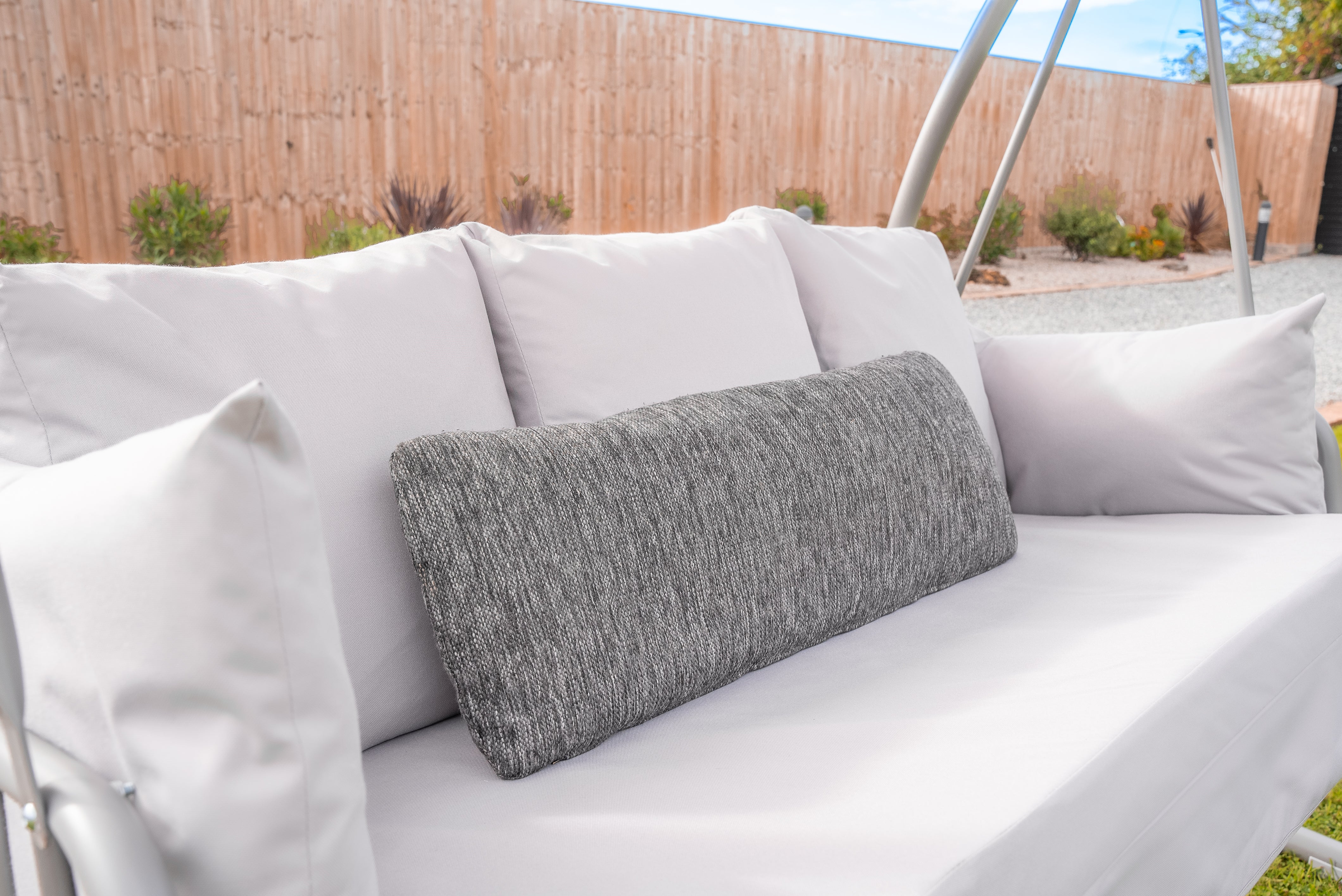 Norfolk Leisure Newmarket 3 Seat Garden Swing - Grey