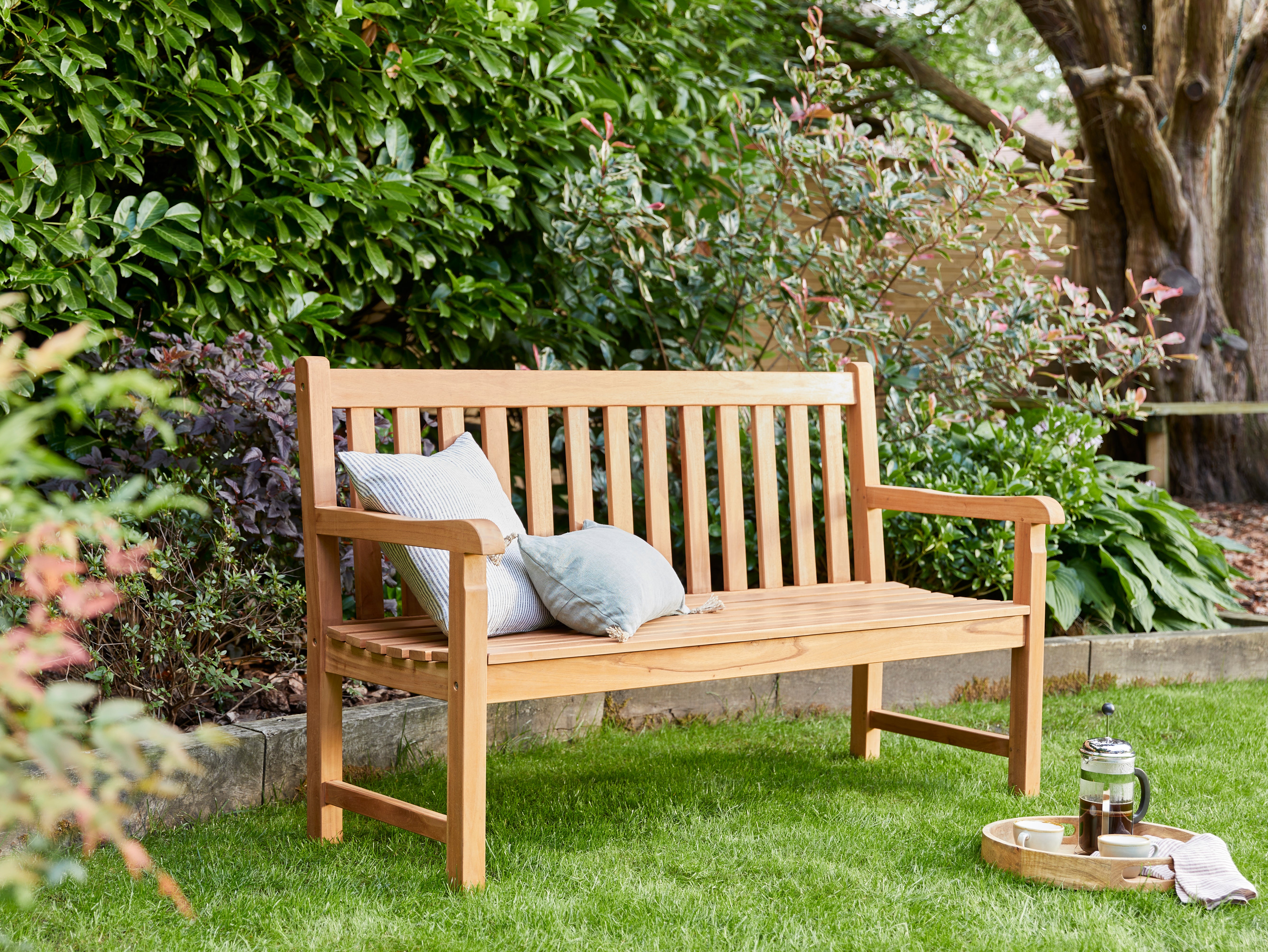 Kingston 150 Mahogany Wooden Garden Bench