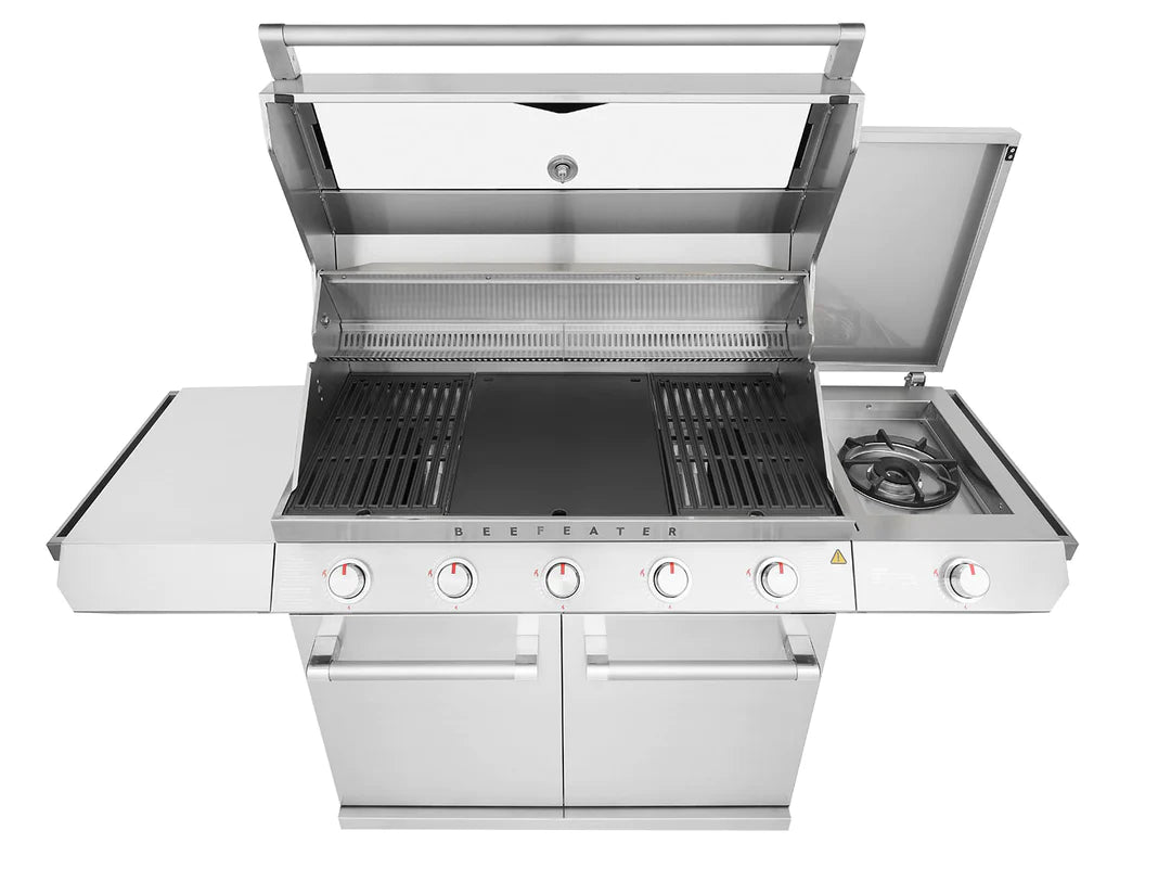 Beefeater 7000 Series Classic 5 Burner Gas BBQ & Side Burner with Trolley