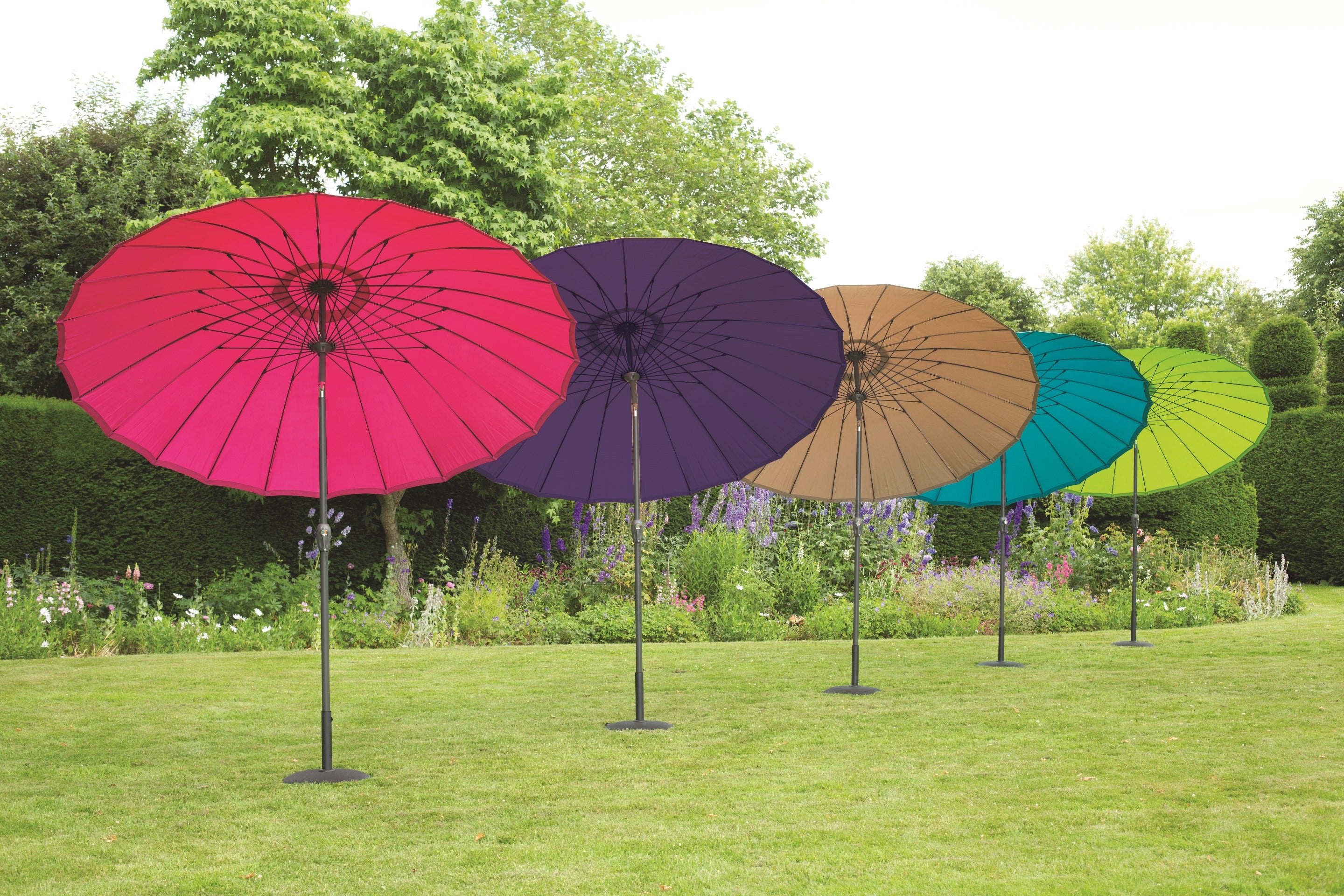 Norfolk Leisure 2.5m Geisha Purple Garden Parasol