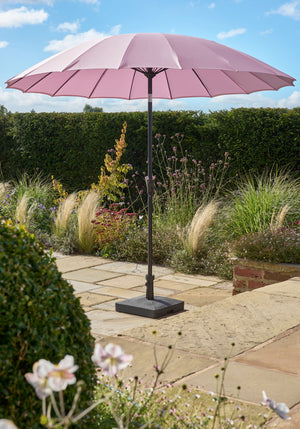Royce Geisha Style 2.7m Pink Parasol with Night Cover