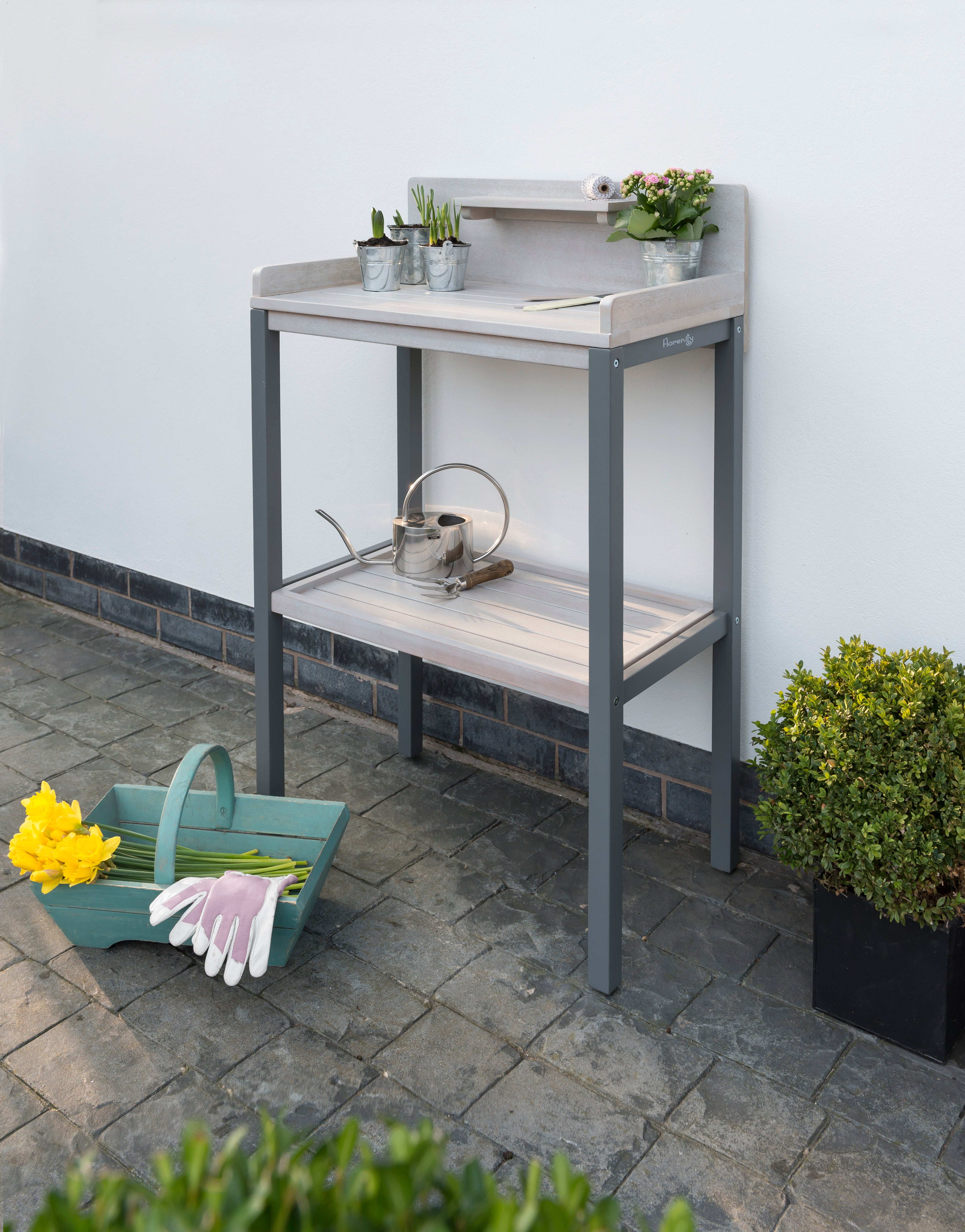 Norfolk Leisure Grigio Wooden Potting Plant Table