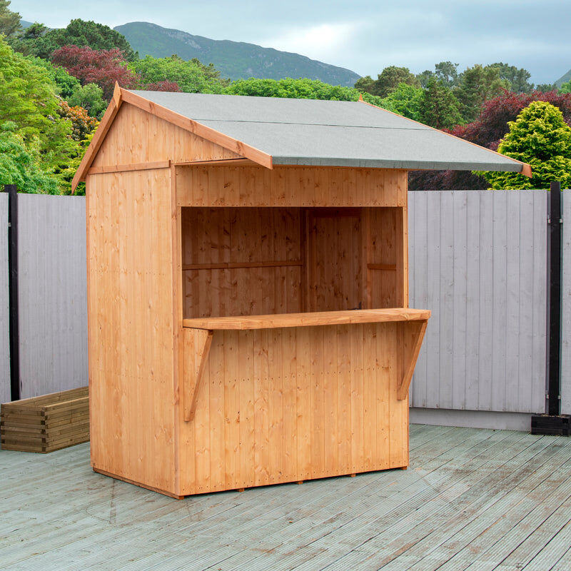 Shire 6x4 Apex Small Garden Bar Shed