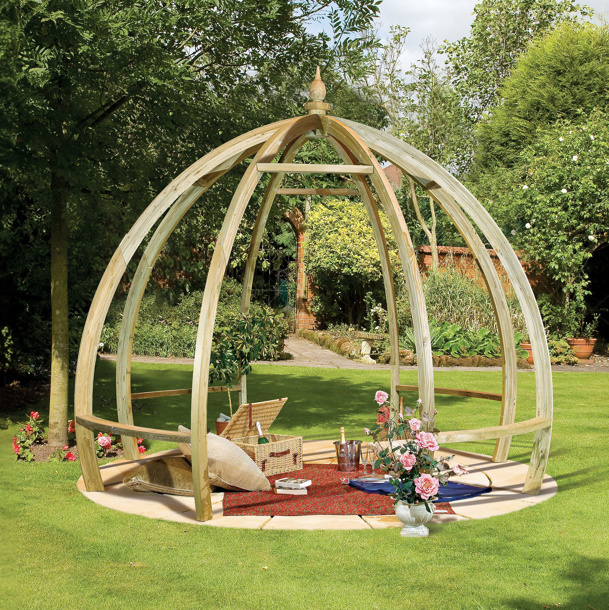 Shire Apollo Dome Shaped Pressure Treated Wooden Pergola