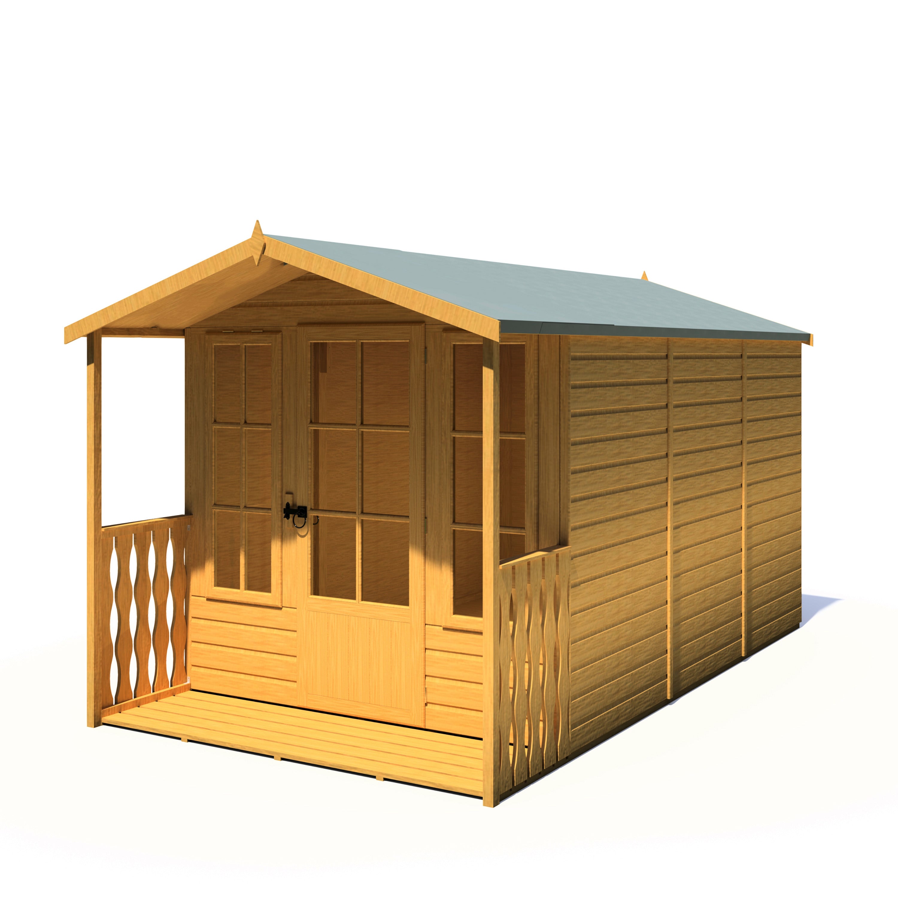 Shire 7x10 Badminton Summerhouse & Veranda
