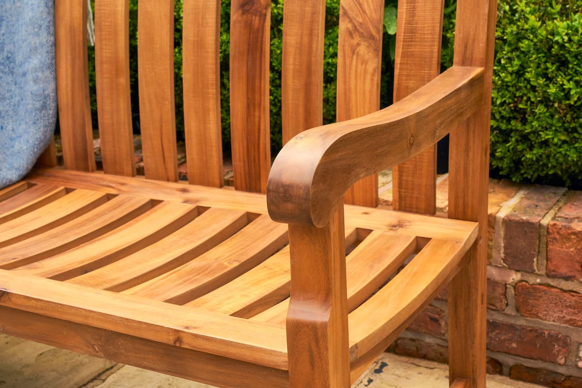 Beeley 150cm Wooden Garden Bench FSC Acacia Wood - Teak Look