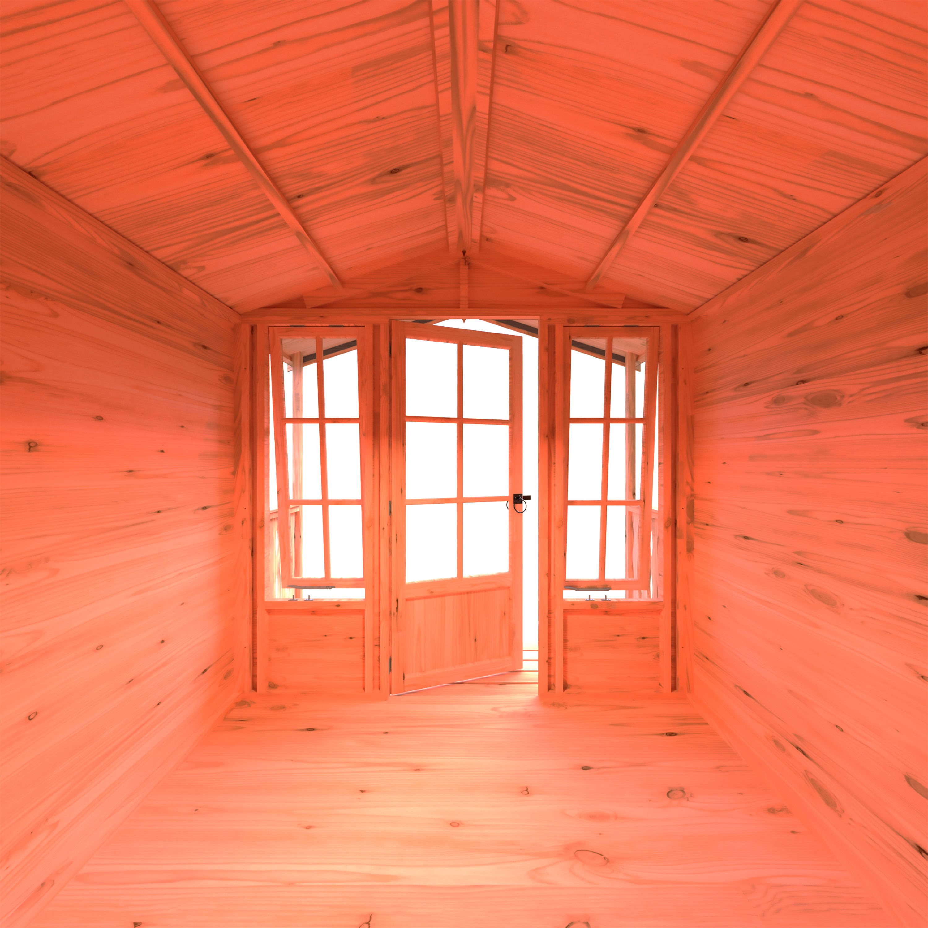 Shire 7x7 Chatsworth Summerhouse with Georgian Style Windows & Veranda