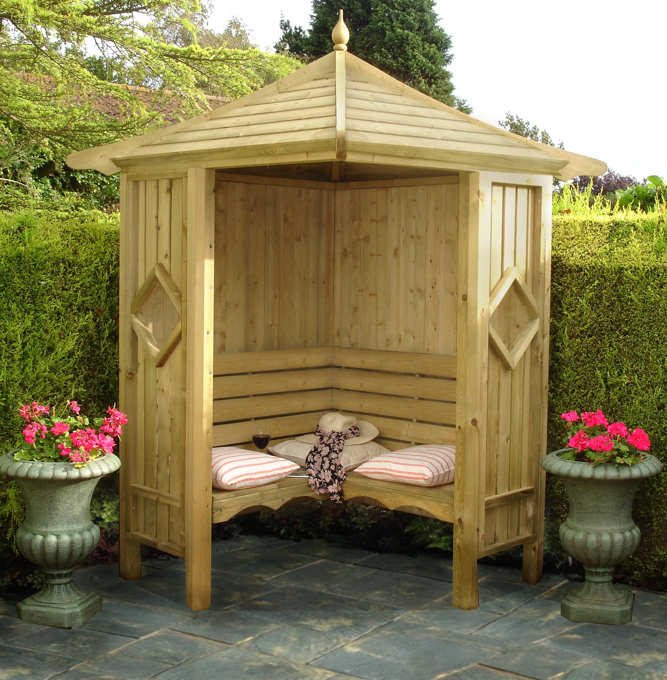 Shire Corner Pressure Treated Garden Arbour
