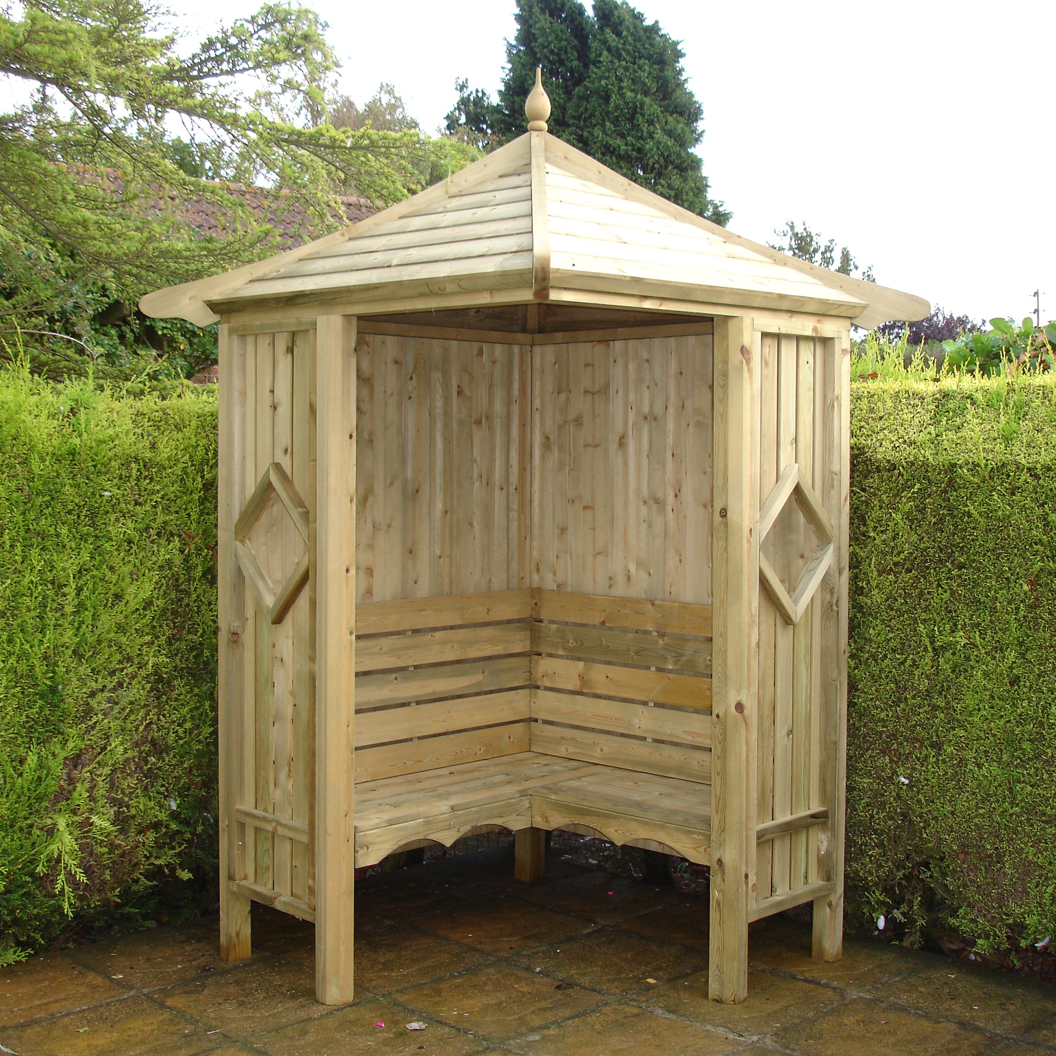 Shire Corner Pressure Treated Garden Arbour