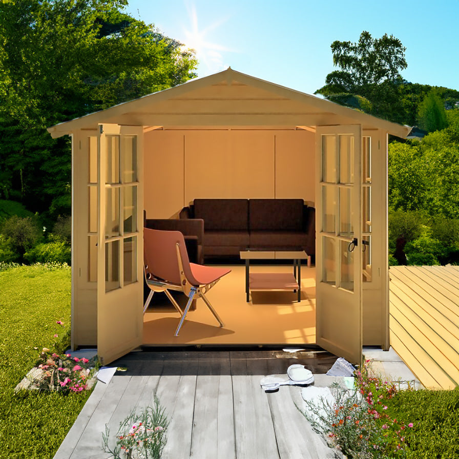 Shire 8x16 Delmora Summerhouse with Double Doors