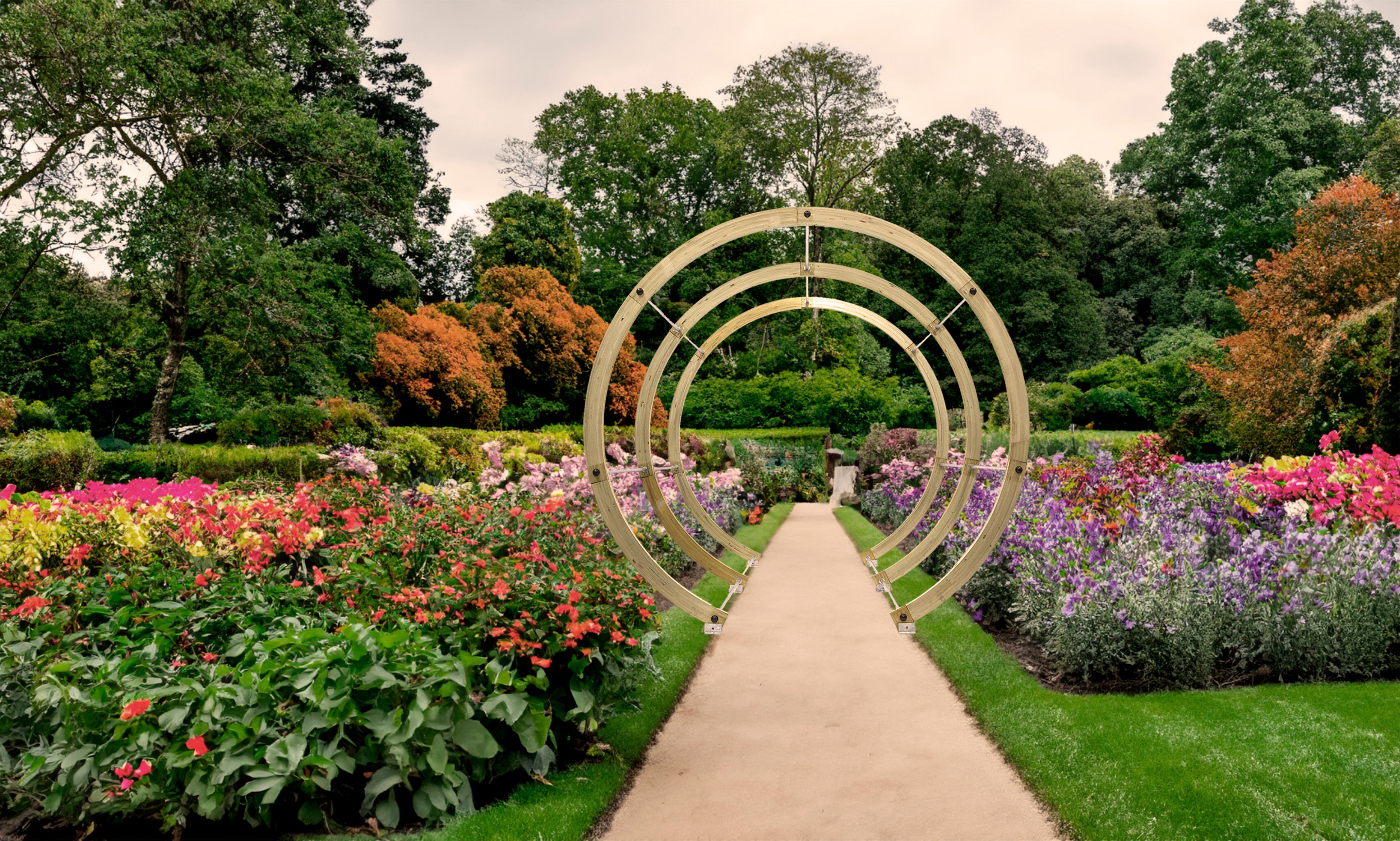 Shire Flower Walk Pressure Treated Wooden Pergola