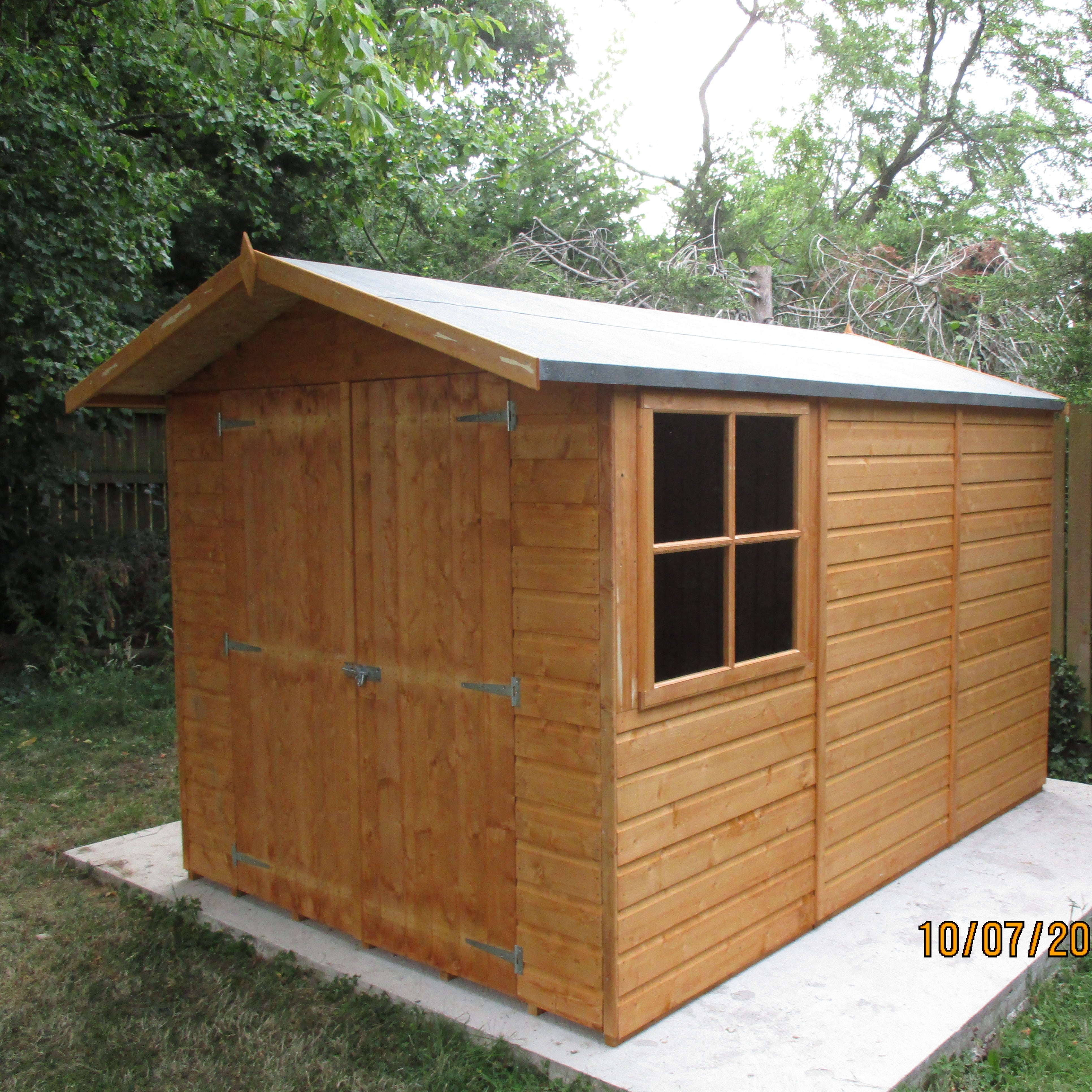 Shire 7x10 Guernsey Flatpack Garden Shed