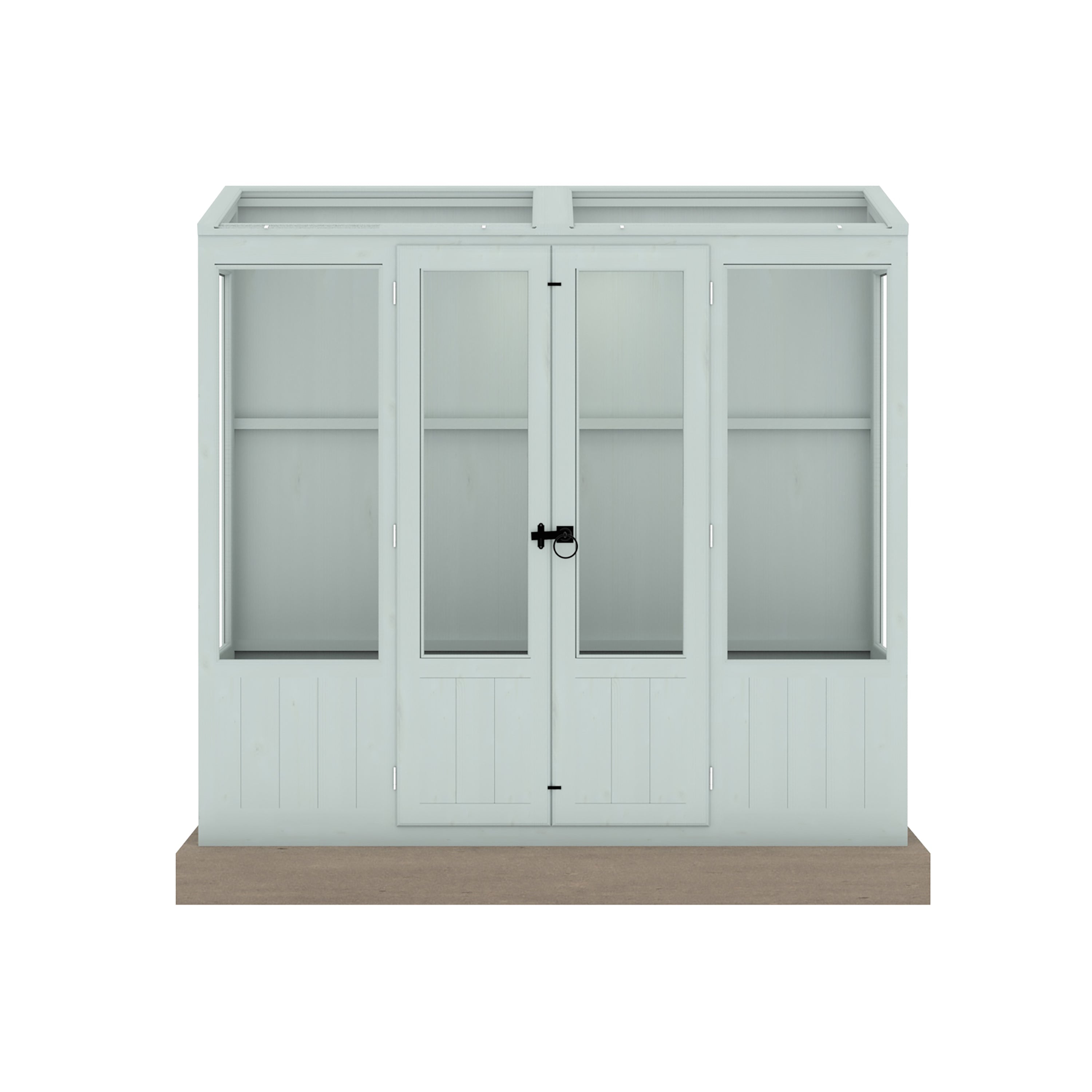 Shire 7x3 Holme Wooden Lean To Greenhouse