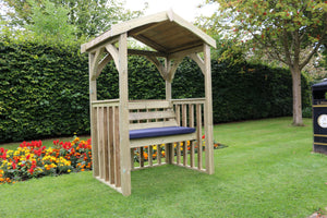 Anastasia 2 Seater Chunky Wooden Garden Arbour - Churnet Valley