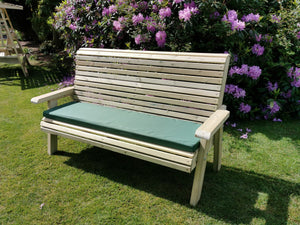 Ergo 3 Seat Chunky Wooden Garden Bench - Churnet Valley