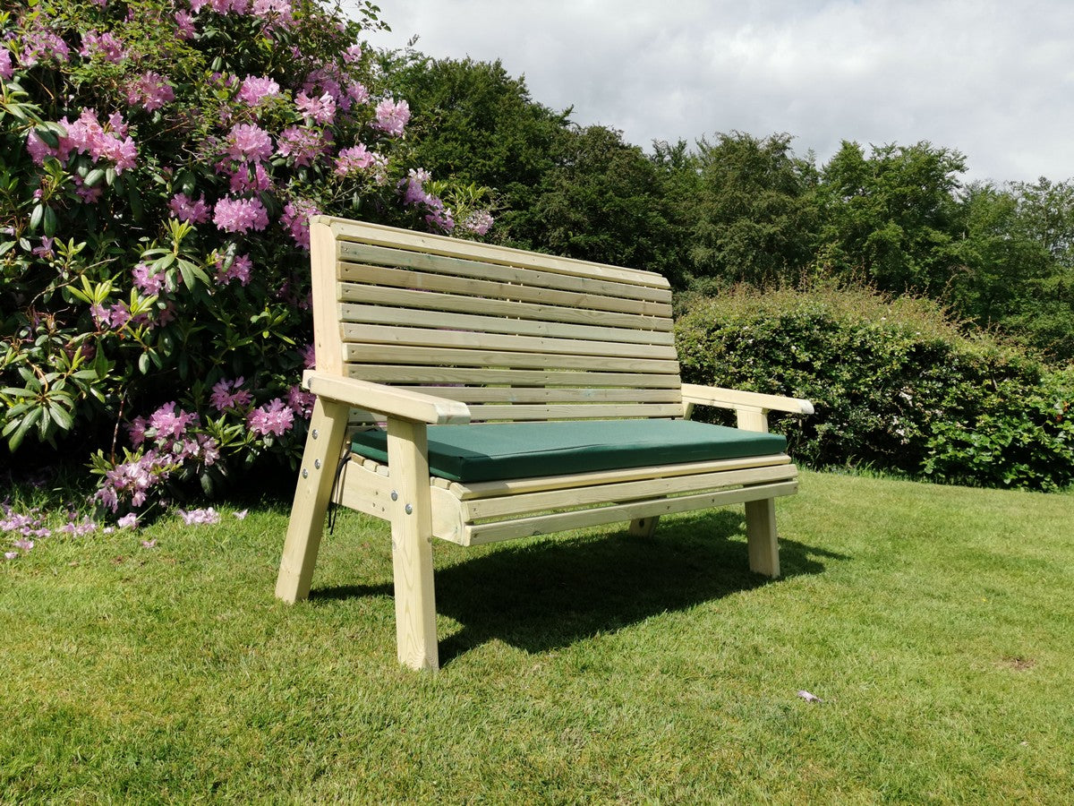 Ergo 3 Seat Chunky Wooden Garden Bench - Churnet Valley