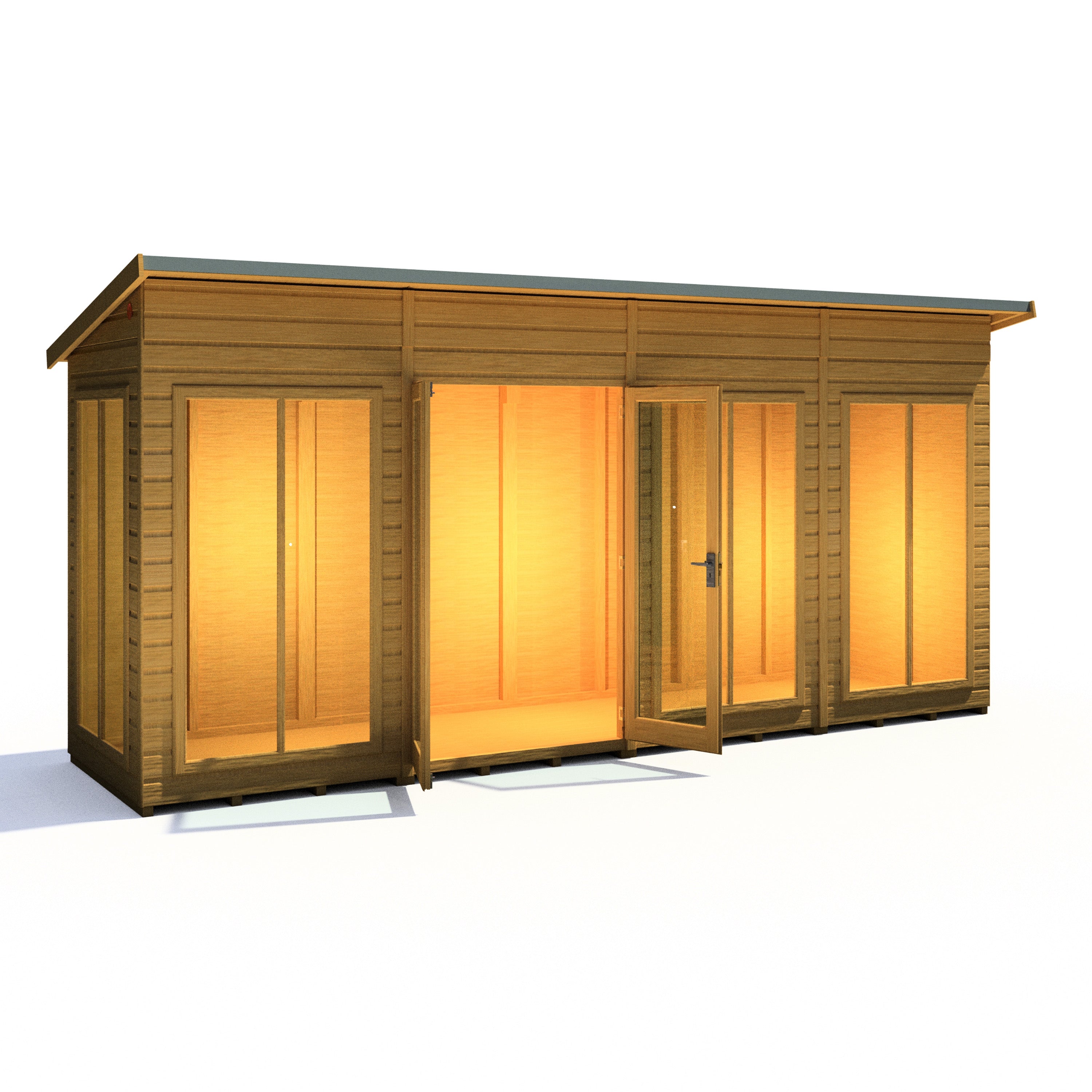 Shire 16x4 Lela Large Summerhouse with 7ft Height