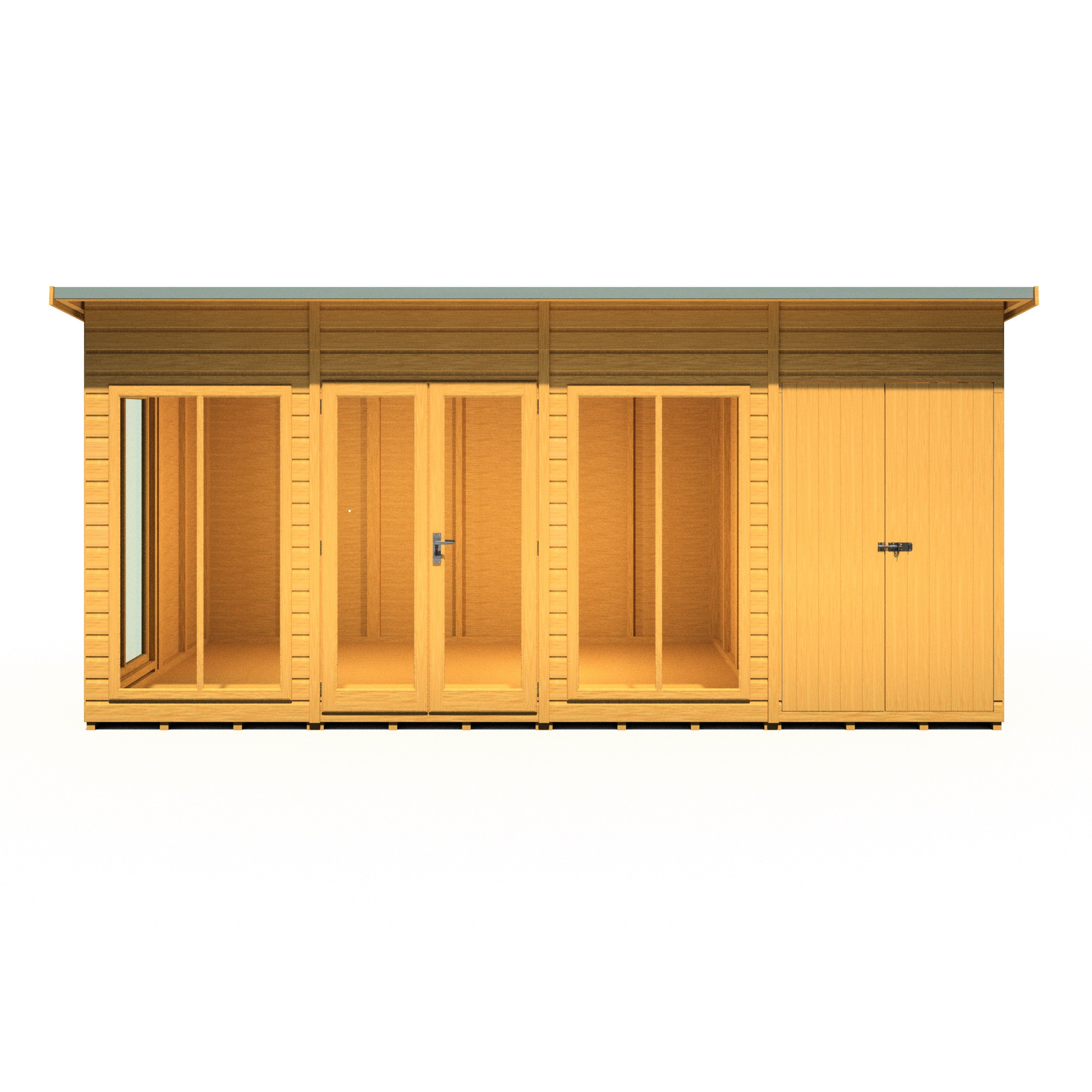 Shire 16x8 Lela Large Summerhouse with Side Storage