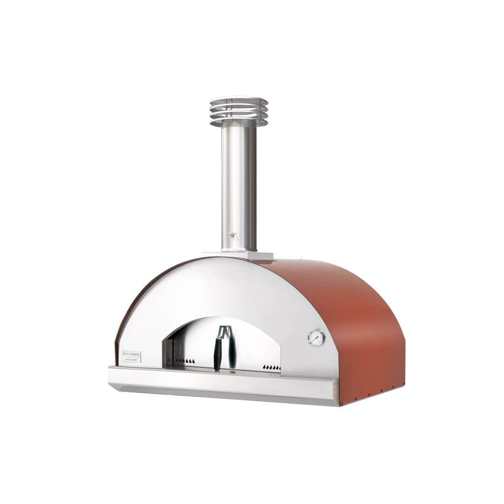 Fontana Mangiafuoco Build In Wood Fired Pizza Oven - Rosso
