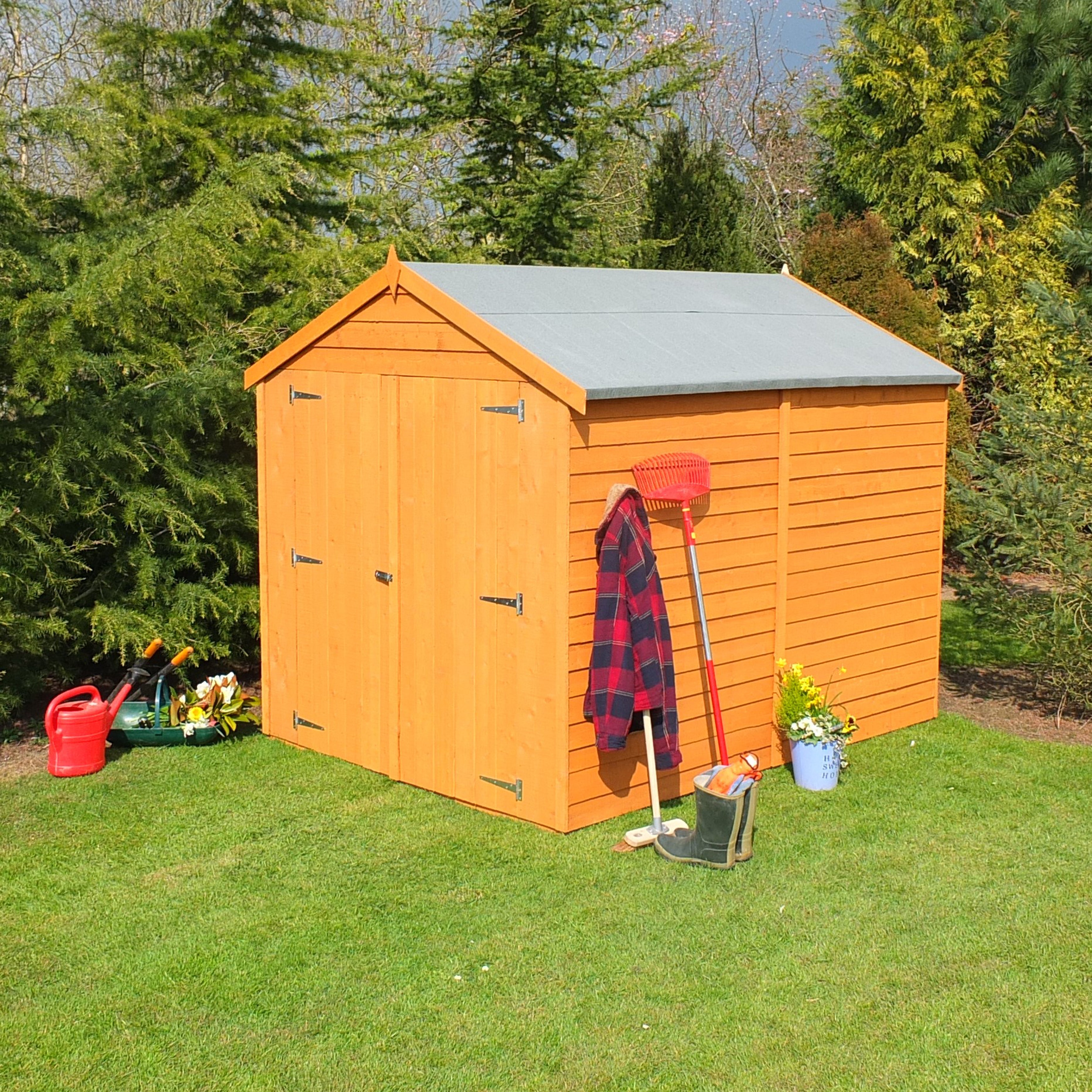 Shire Dip Treated Overlap Premium Double Door No Windows