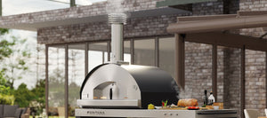 Fontana Mangiafuoco Build In Wood Fired Pizza Oven - Anthracite