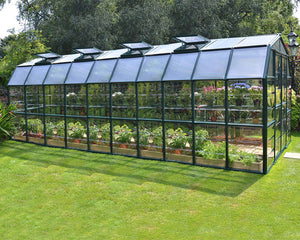 Grand Gardener Resin Frame 8ft x 20ft Polycarbonate Greenhouse - Canopia by Palram