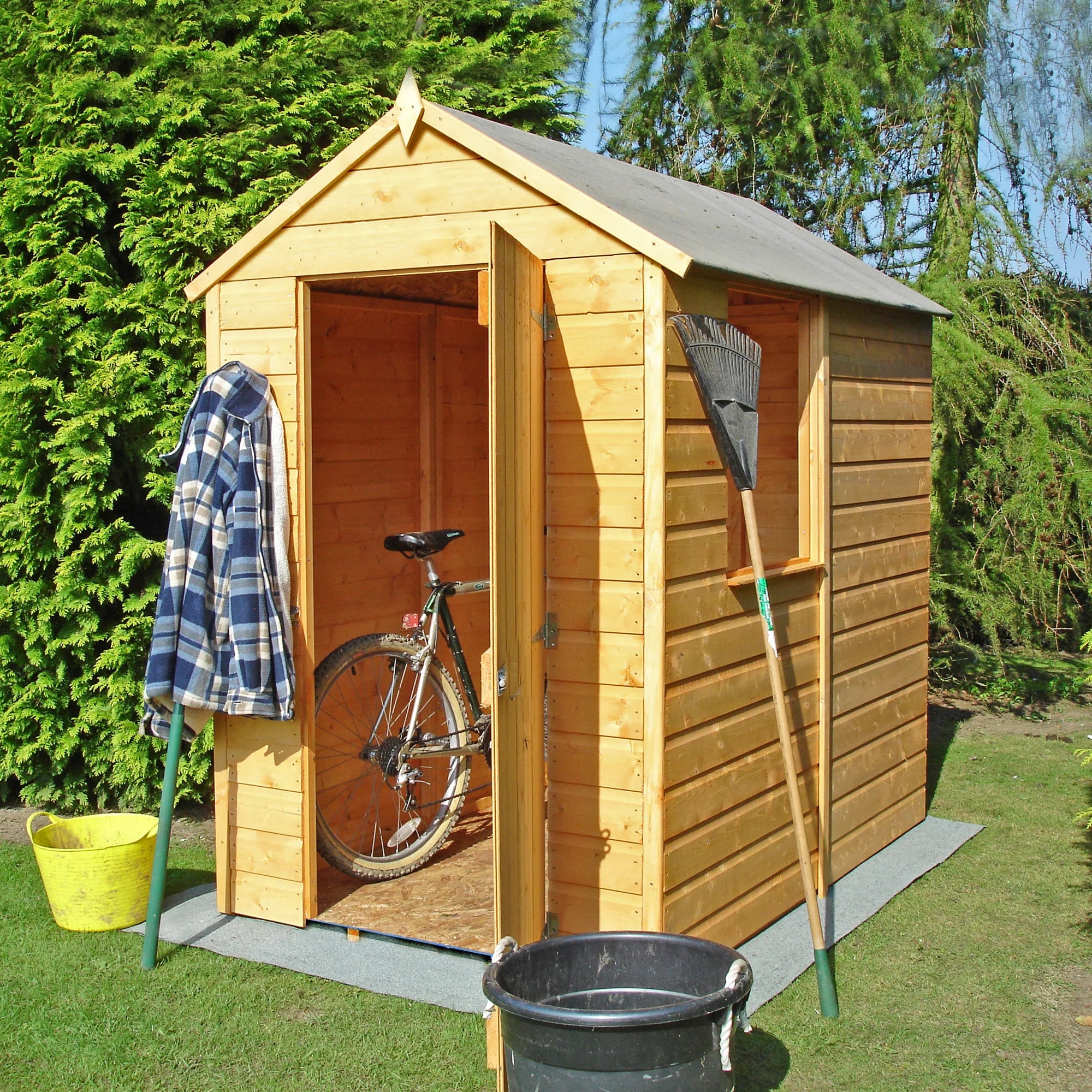 Shire 6x4 Shetland Shiplap Apex Flatpack Garden Shed
