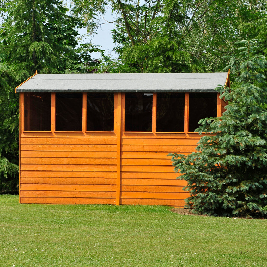 Shire 10x8 Dip Treated Overlap Garden Shed with Double Doors