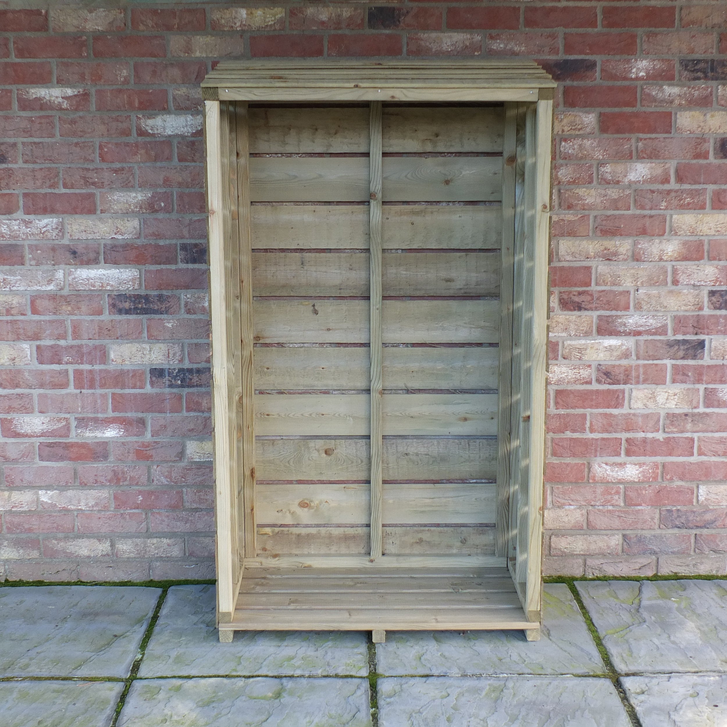 Shire Pressure Treated Tall Wall Wooden Log Store