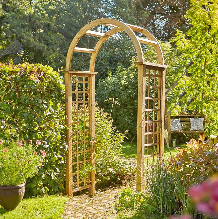 Shire Elite Granville Pressure Treated Wooden Garden Arch
