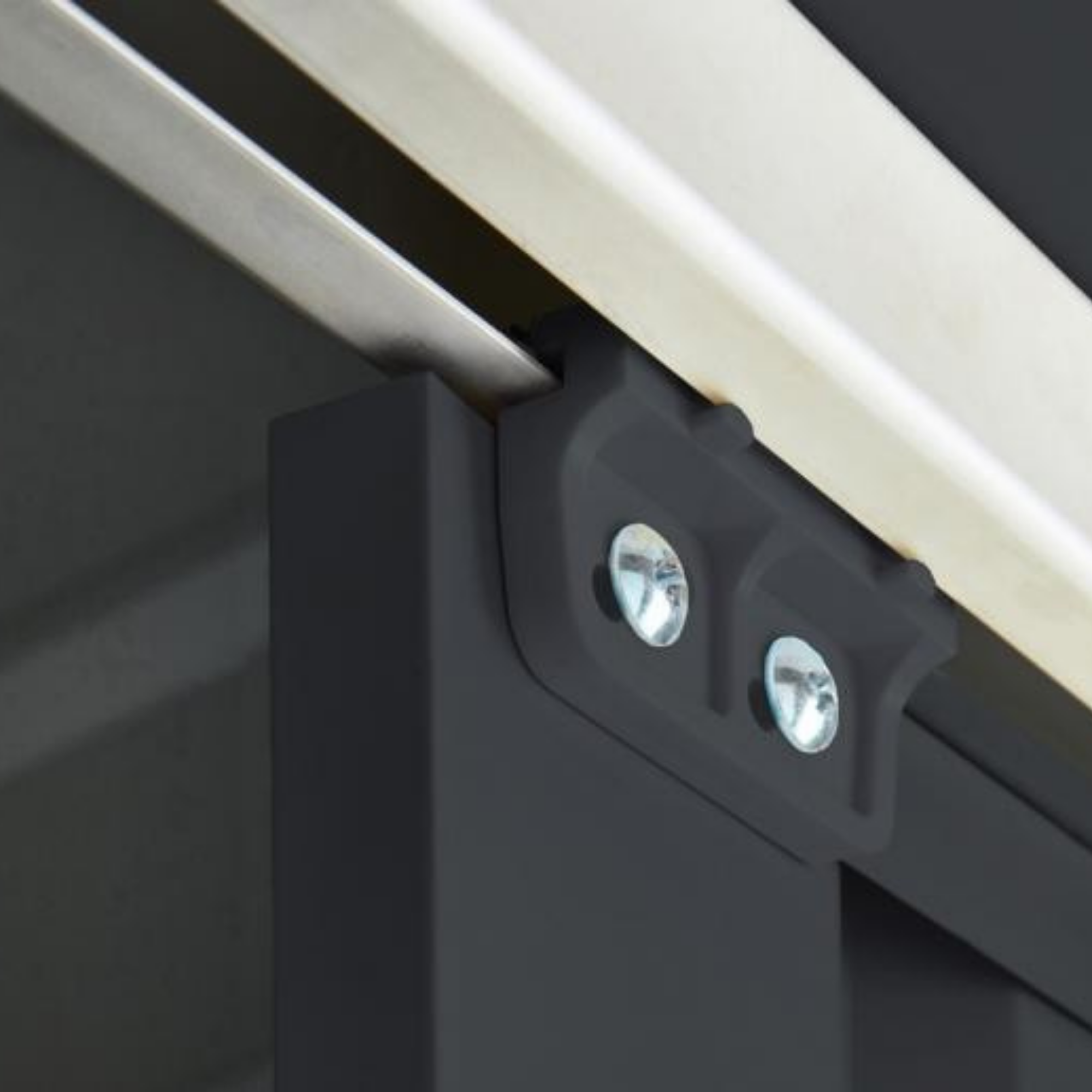 Globel 6ft x 3ft Pent Small Metal Garden Shed - Anthracite Grey