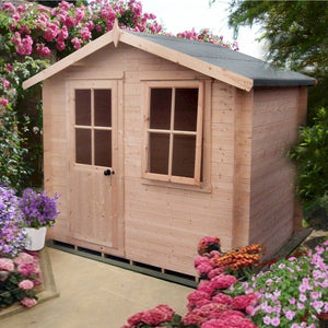 Shire 7x7 Avesbury Log Cabin Style Shed