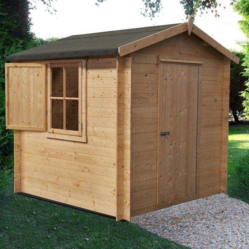 Shire 7x7 Bradley Log Cabin Style Shed