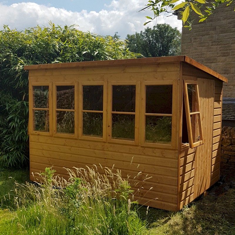 Shire Sun Pent Shiplap Potting Shed 6x6