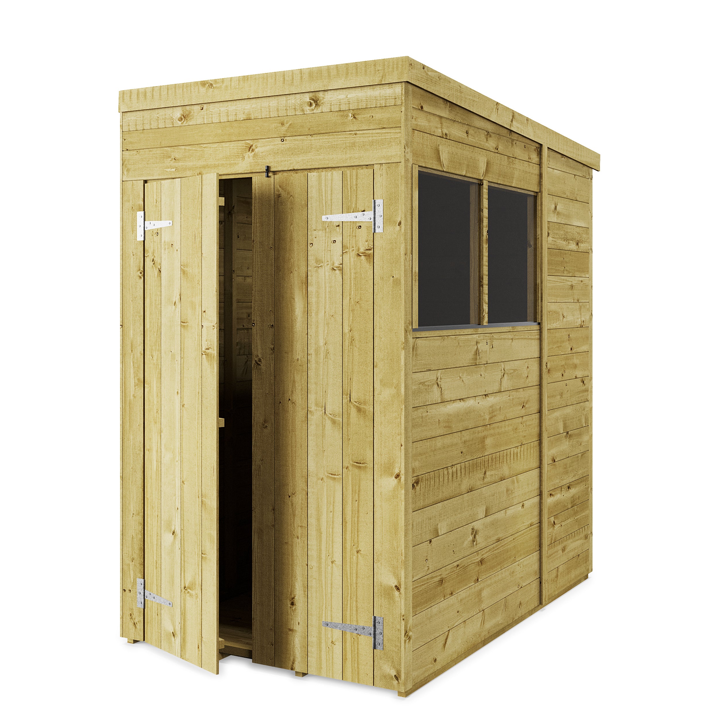 Store More 4x6 Small Tongue and Groove Pent Shed with Door And Window