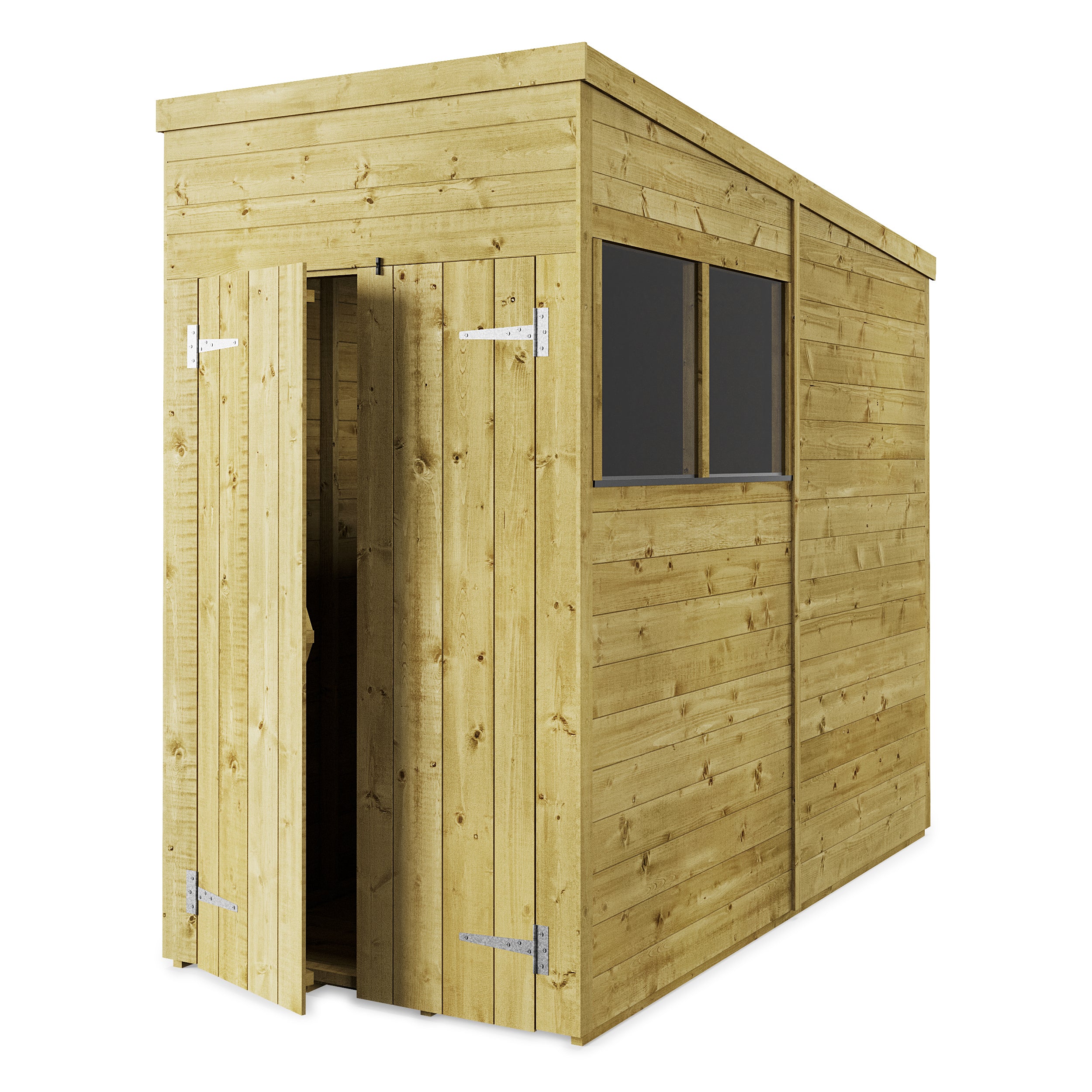 Store More 4x8 Small Tongue and Groove Pent Shed with Door & Windows