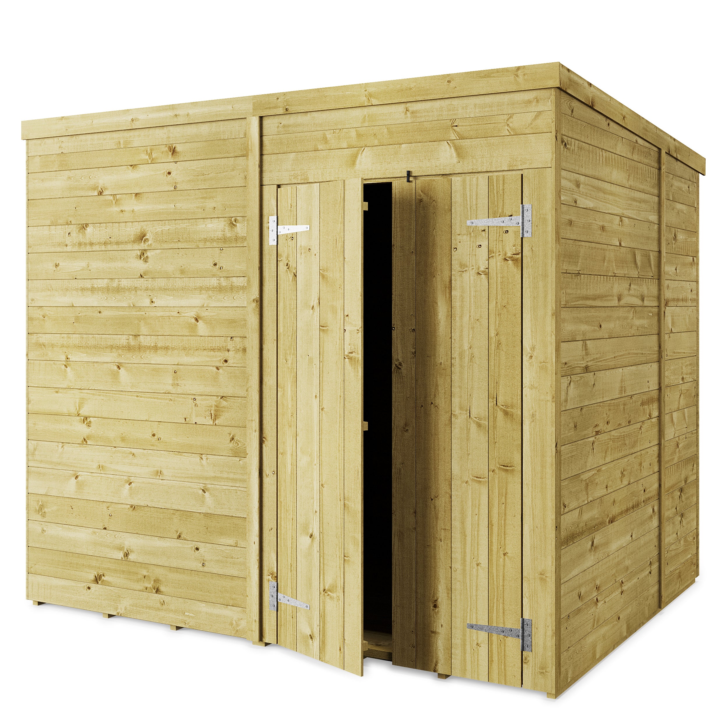 Store More 8x6 Tongue and Groove Pent Shed with Double Doors (Windowless)