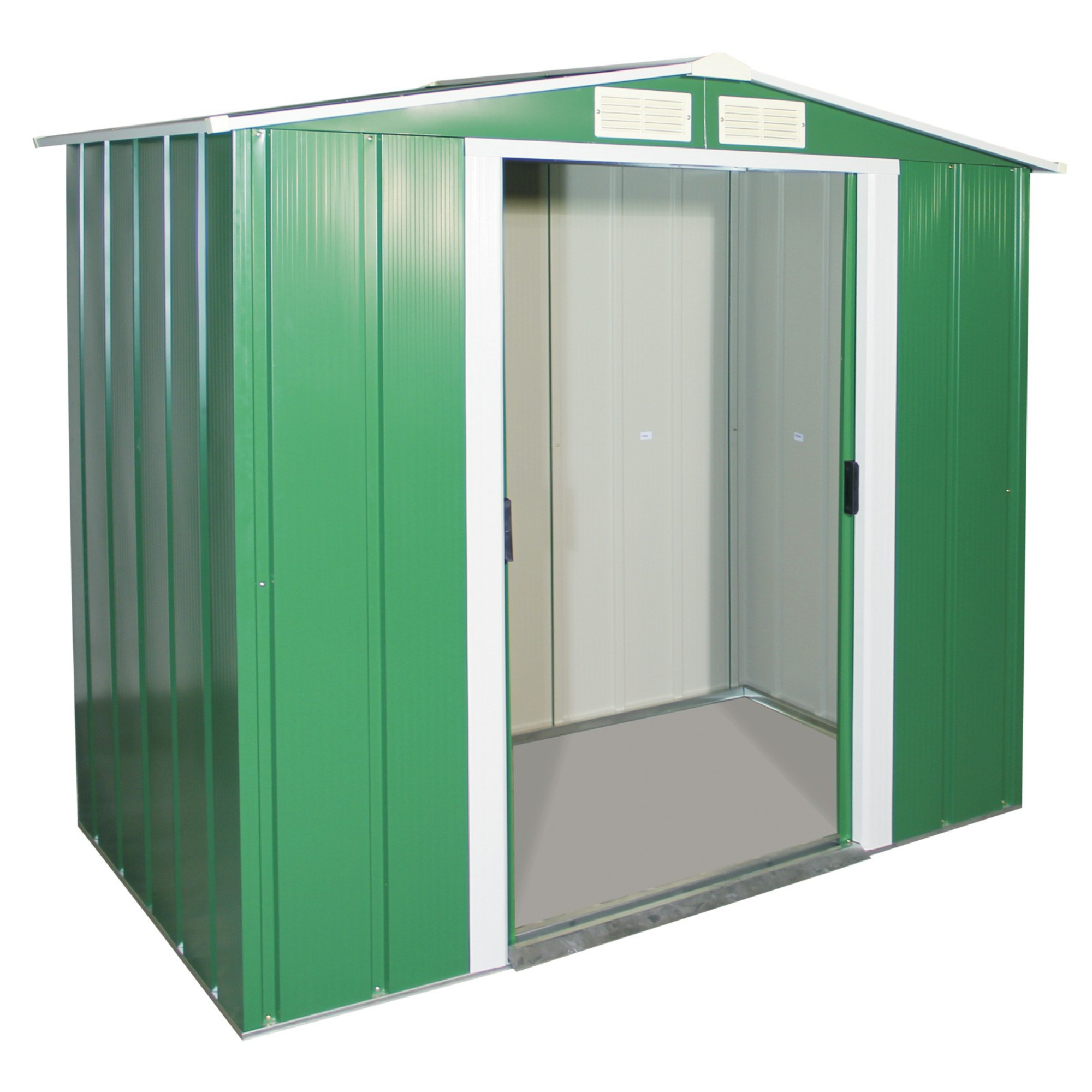 Sapphire 6x4ft Small Apex Metal Shed - Green