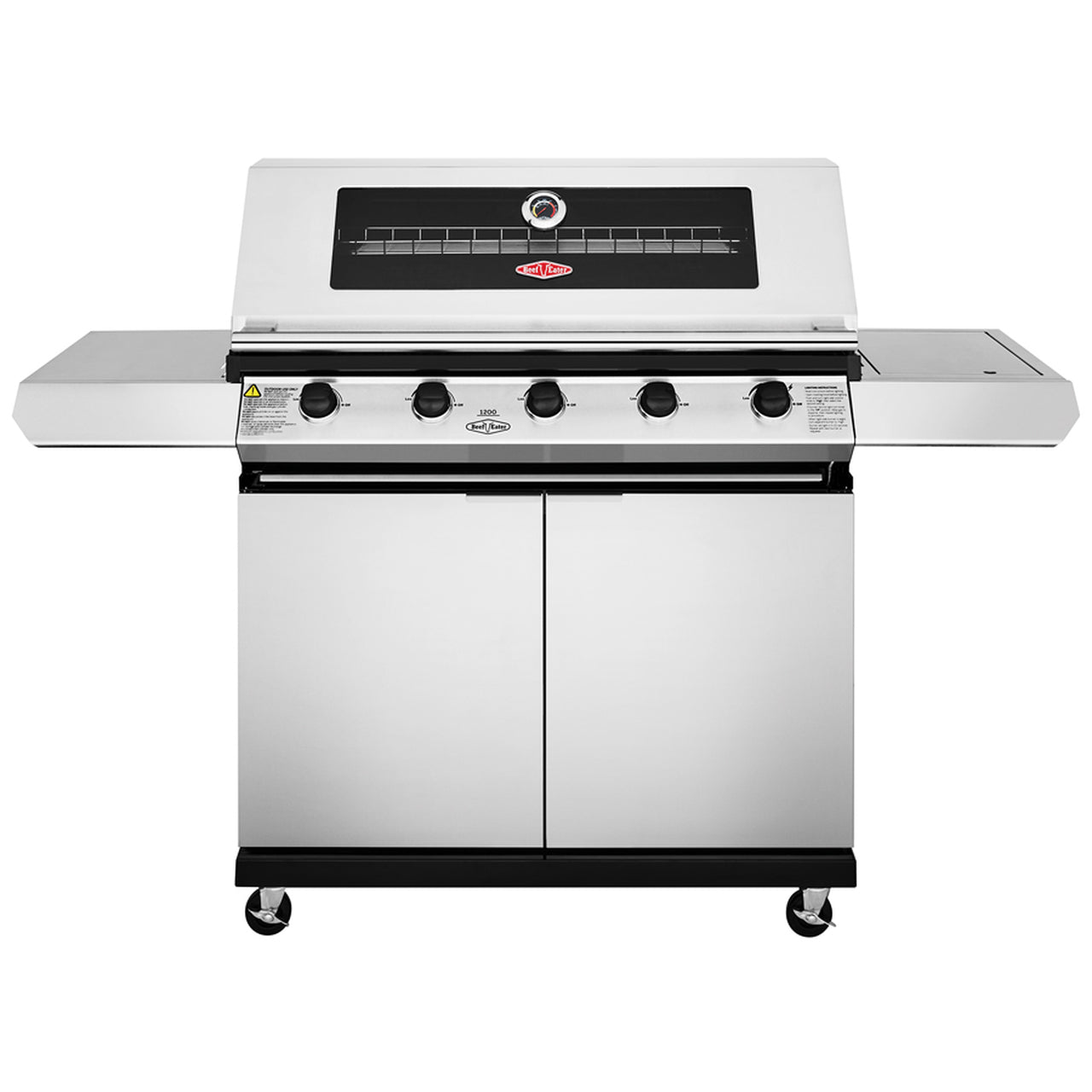 Beefeater 1200S 5 Burner Gas BBQ & Side Burner with Trolley