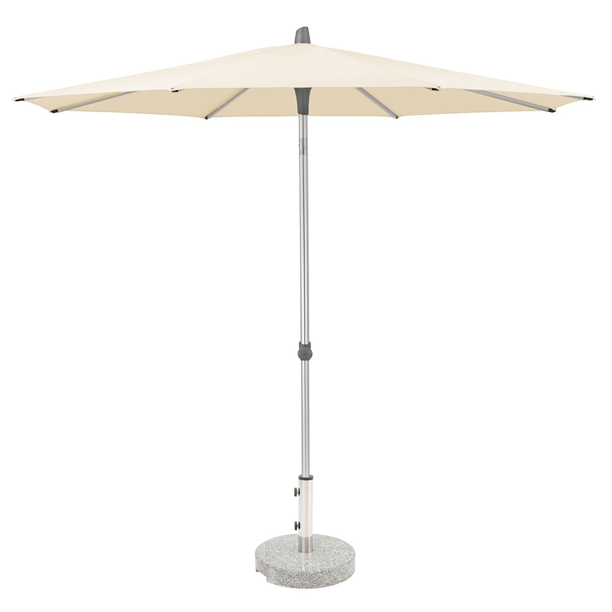 Glatz Alu Smart Parasol 3.0m Round Class 2 - Cream/Ecru 150