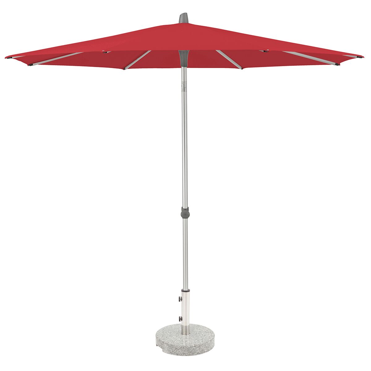 Glatz Alu Smart Parasol 2.2m Round Class 2 - Red 162