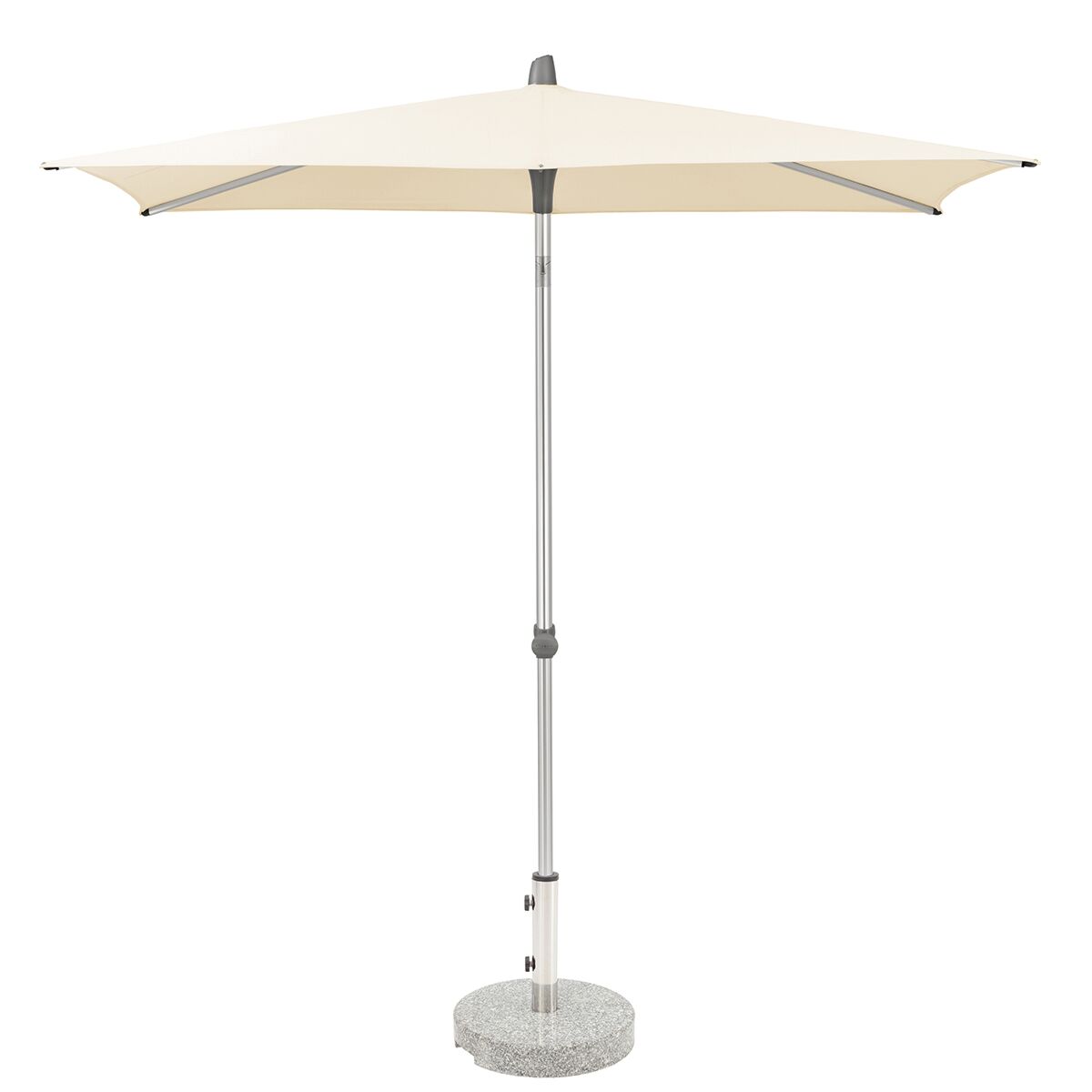 Glatz Alu Smart Parasol 2.4 x 2.4m Square Class 2 - Cream/Ecru 150