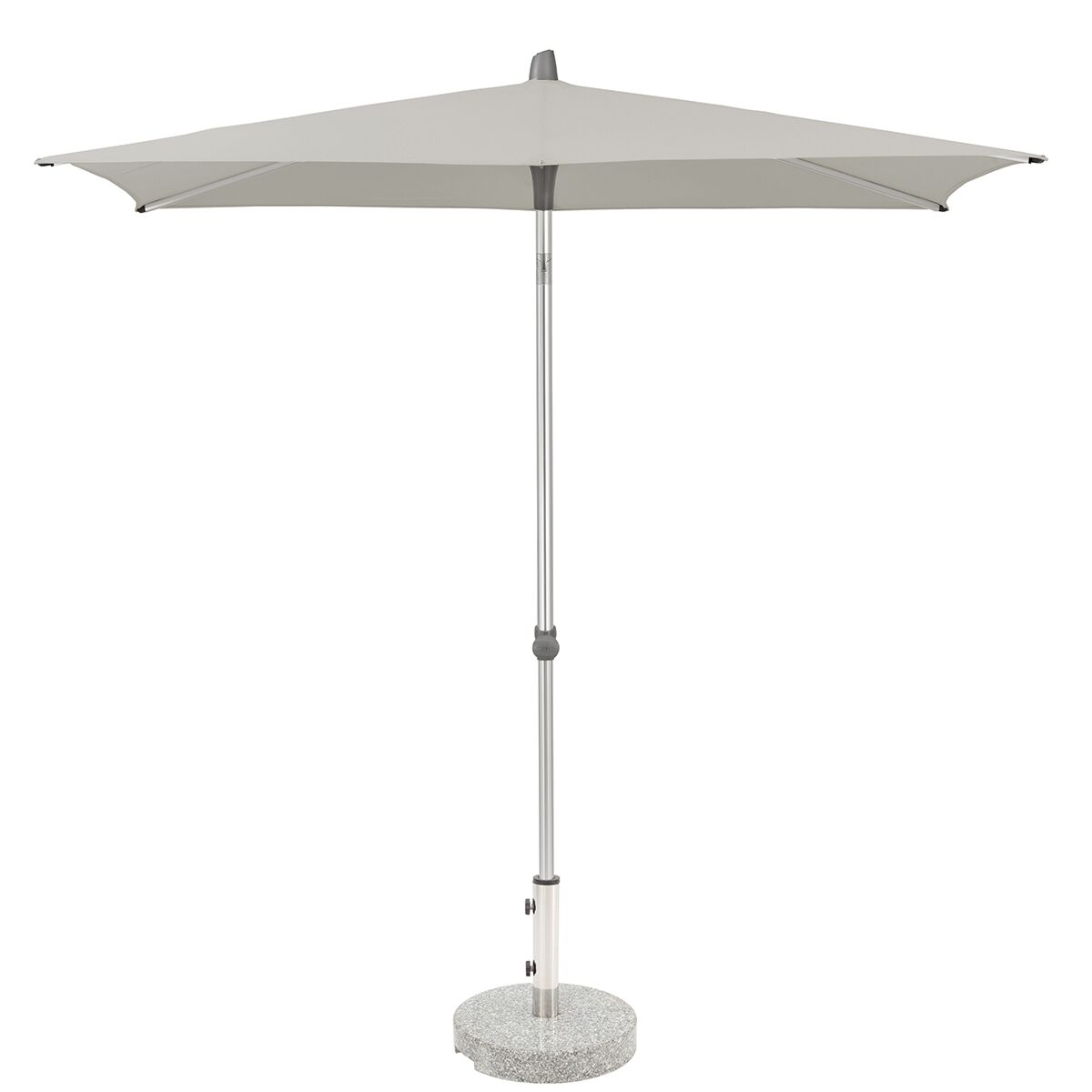 Glatz Alu Smart Parasol 2.4 x 2.4m Square Class 2 - Taupe/Ash 151