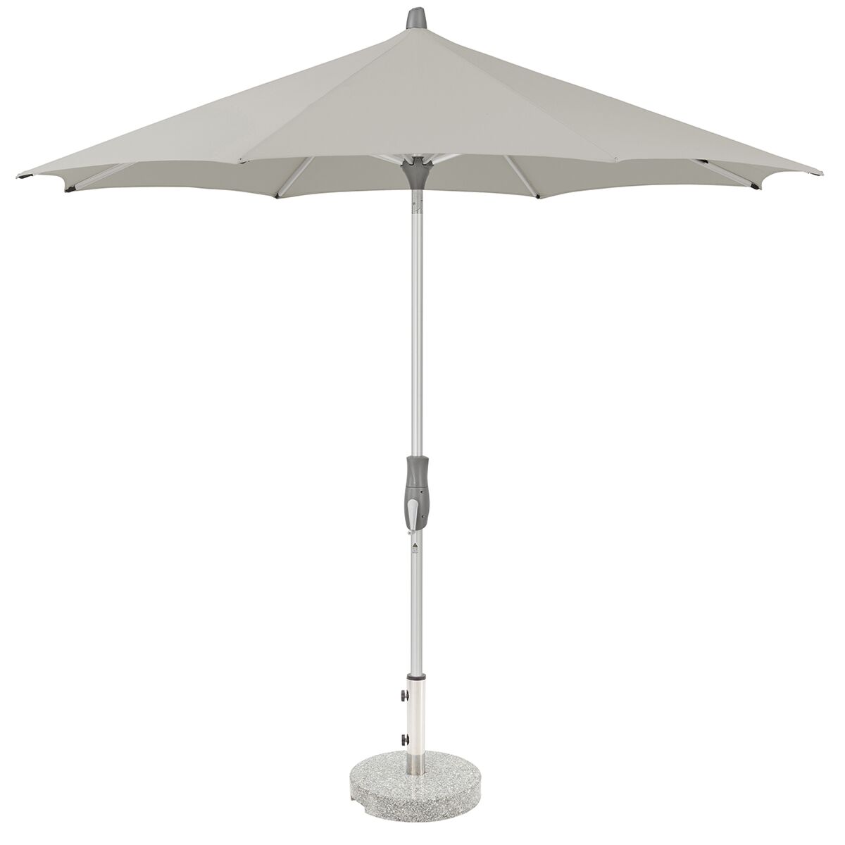 Glatz Alu Twist Parasol 3.0m Round Class 2 - Taupe/Ash 151