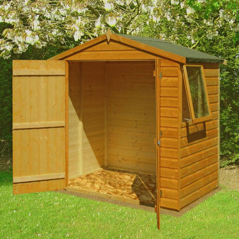 Shire 6x4 Bute Shiplap Apex Flatpack Garden Shed with Double Doors