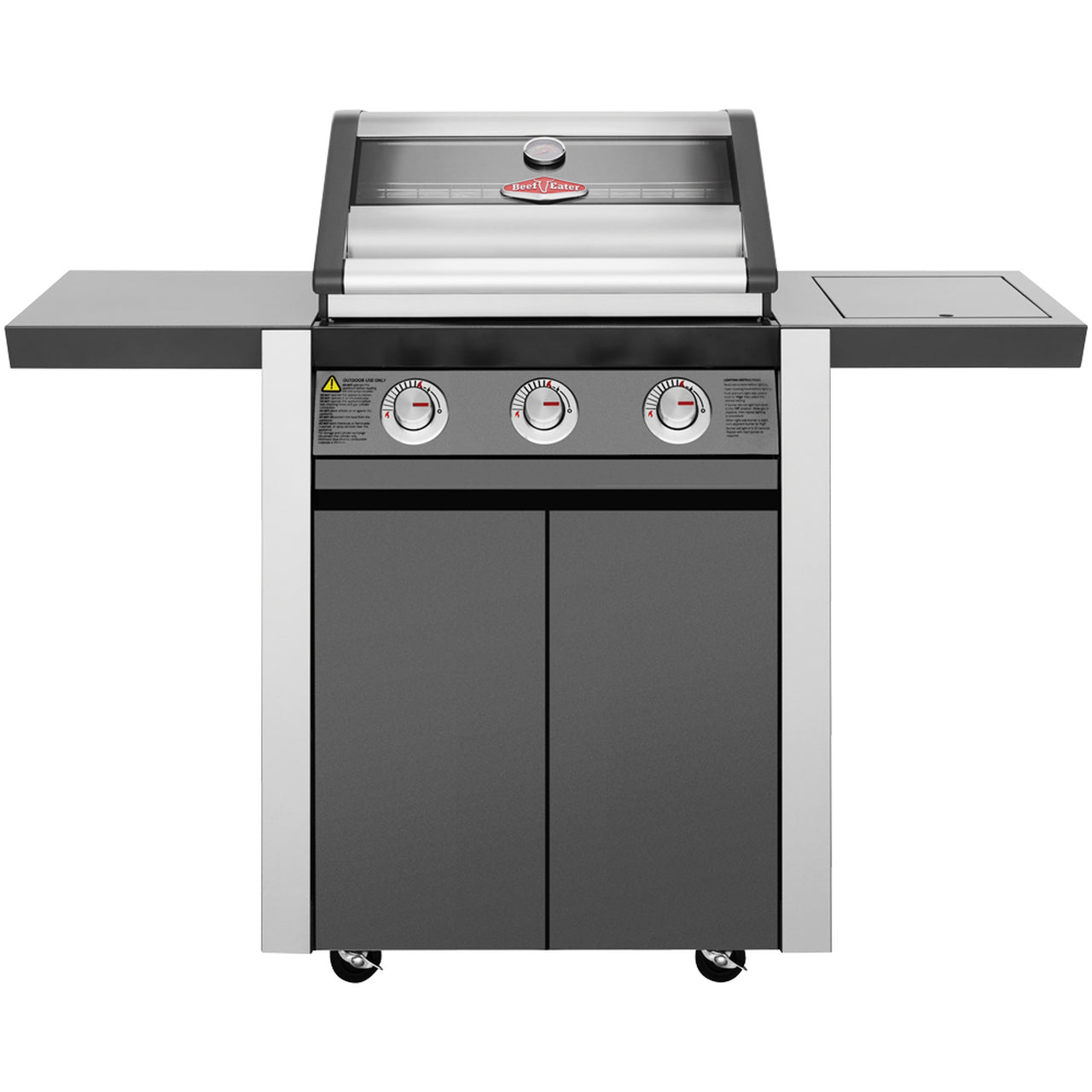 Beefeater 1600e 3 Burner Cabinet Gas Bbq with Side Burner
